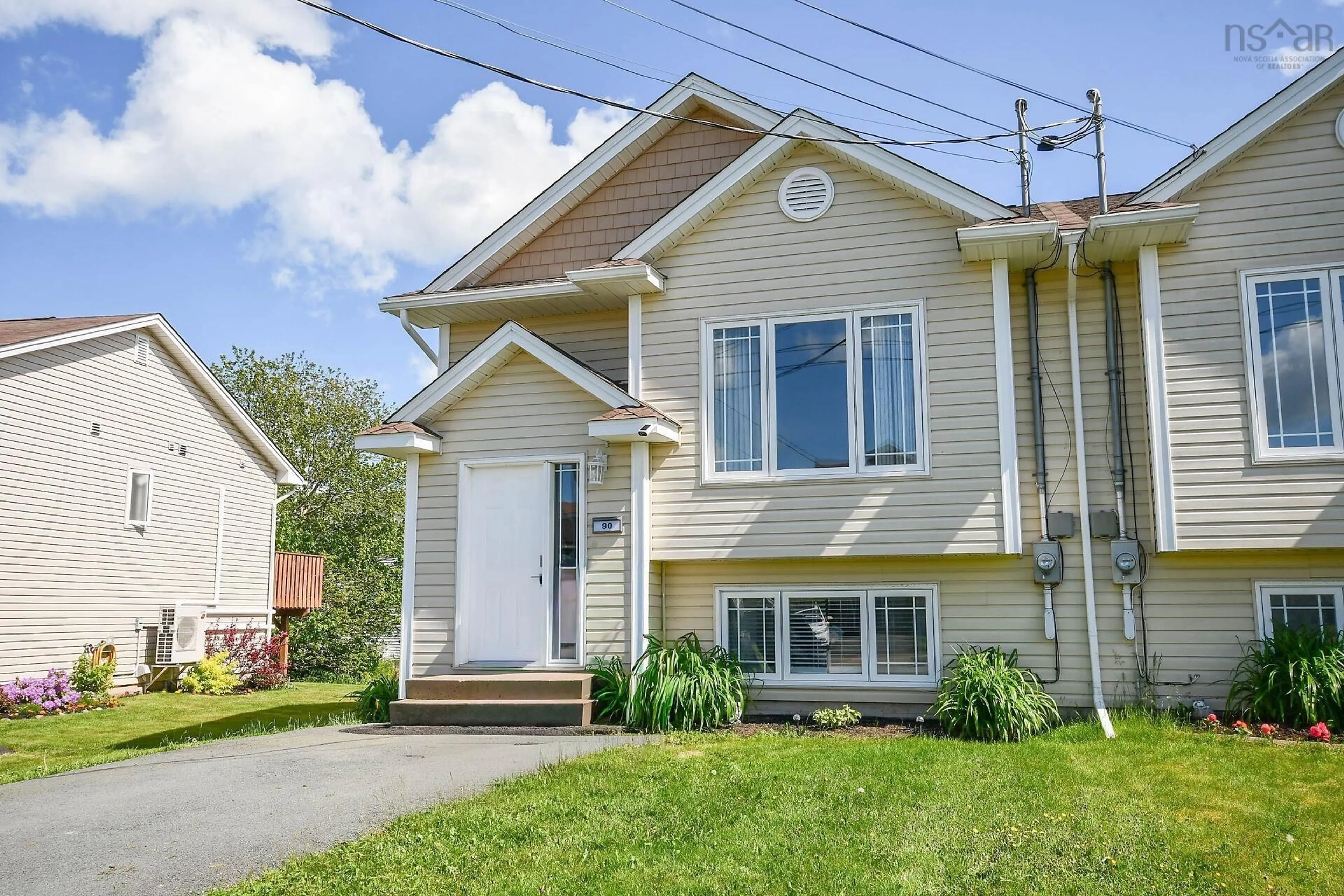 Home with vinyl exterior material, street for 90 Taylorwood Lane, Eastern Passage Nova Scotia B3G 0C8