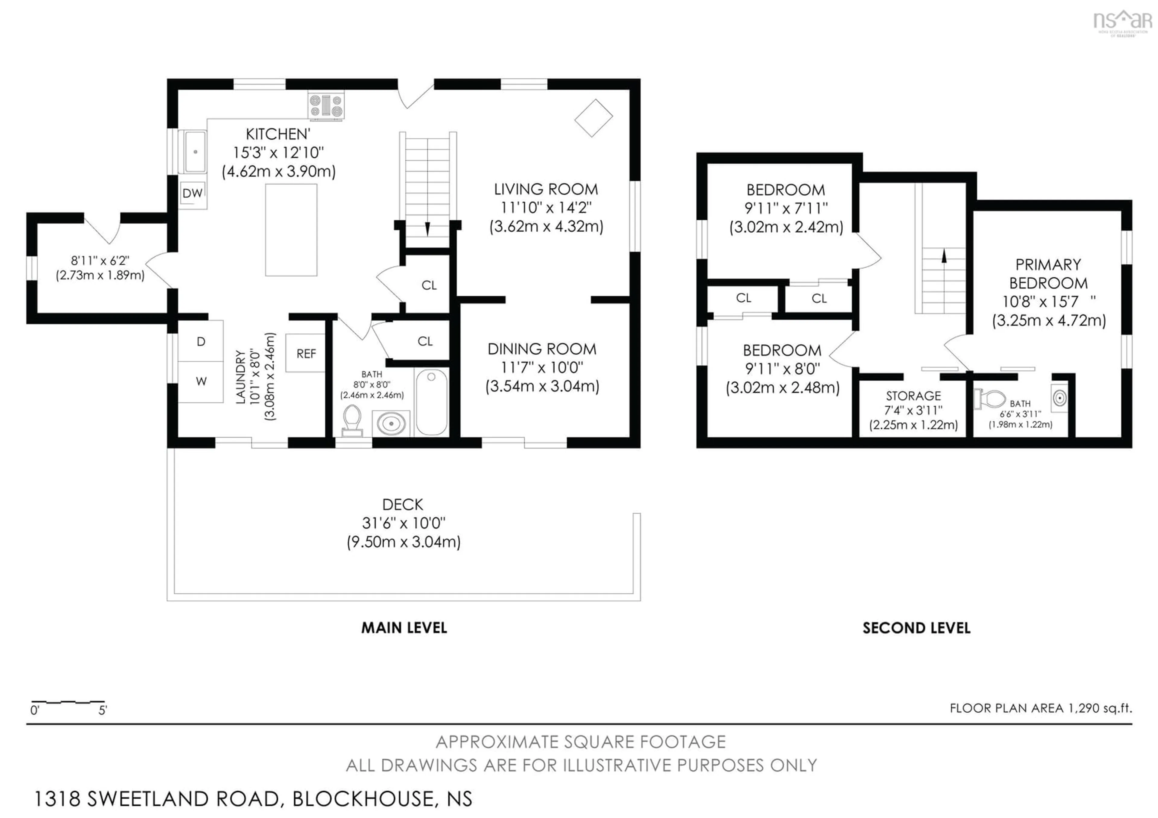 Floor plan for 1318 Sweetland Rd, Sweetland Nova Scotia B0J 1E0