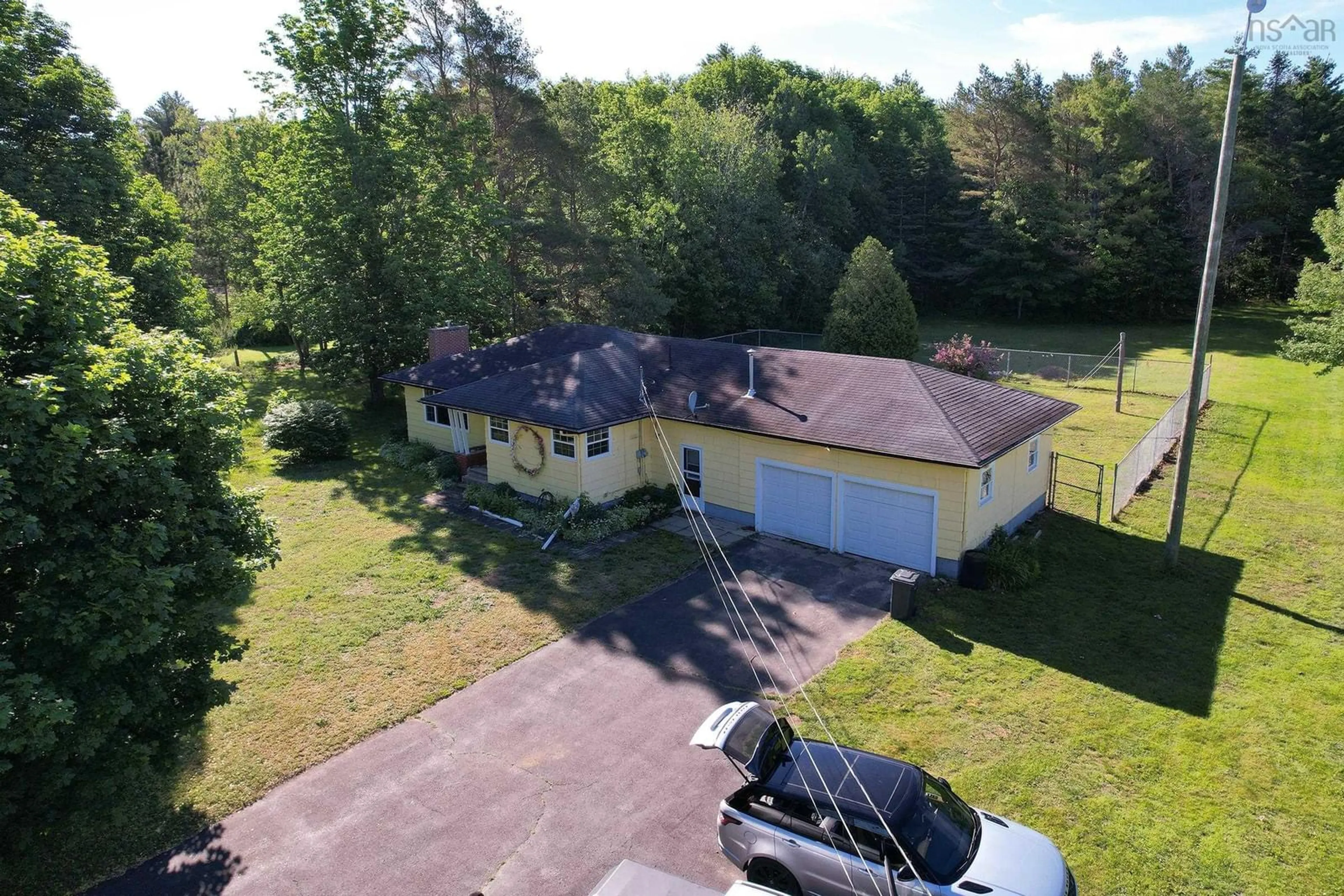 A pic from outside/outdoor area/front of a property/back of a property/a pic from drone, street for 5374 Highway 201, West Paradise Nova Scotia B0S 1M0