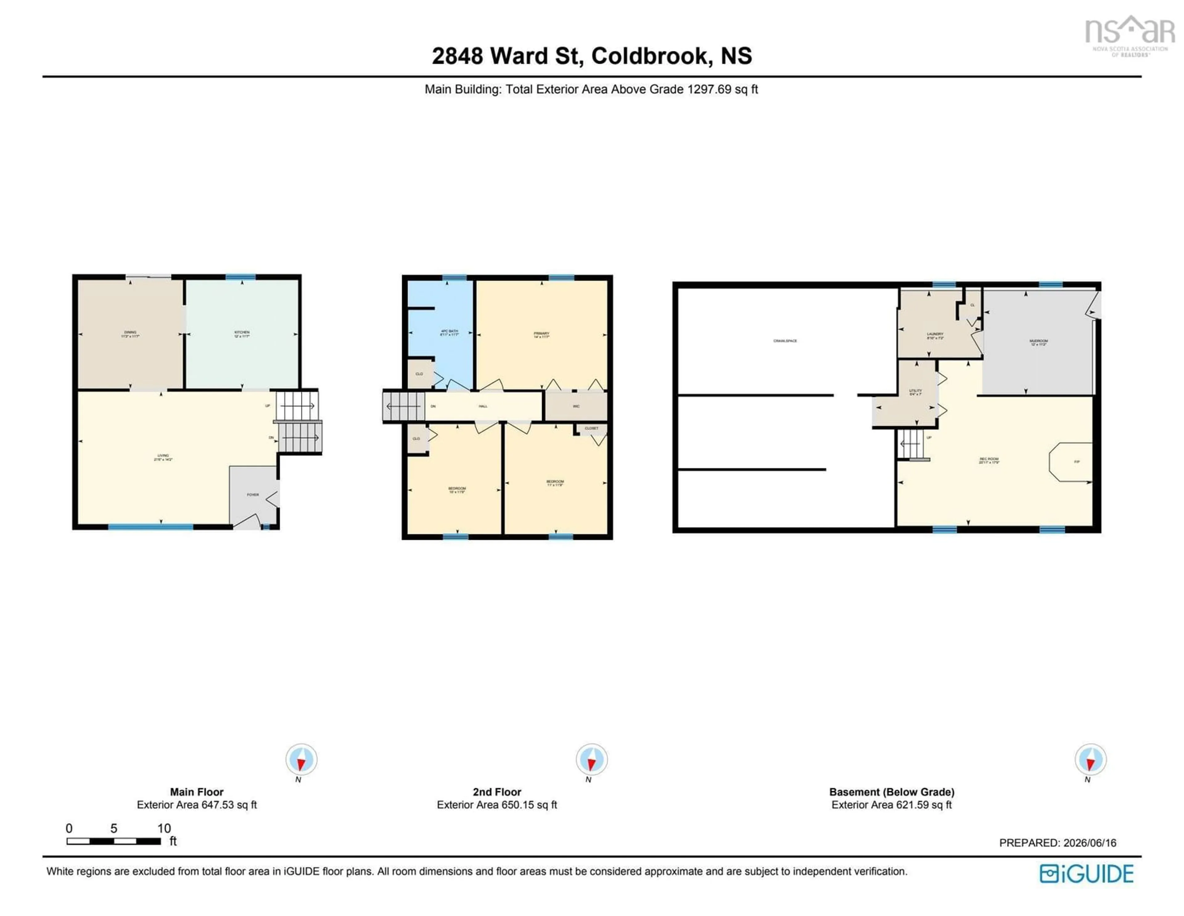Floor plan for 2848 Ward St, Coldbrook Nova Scotia B4R 1A4