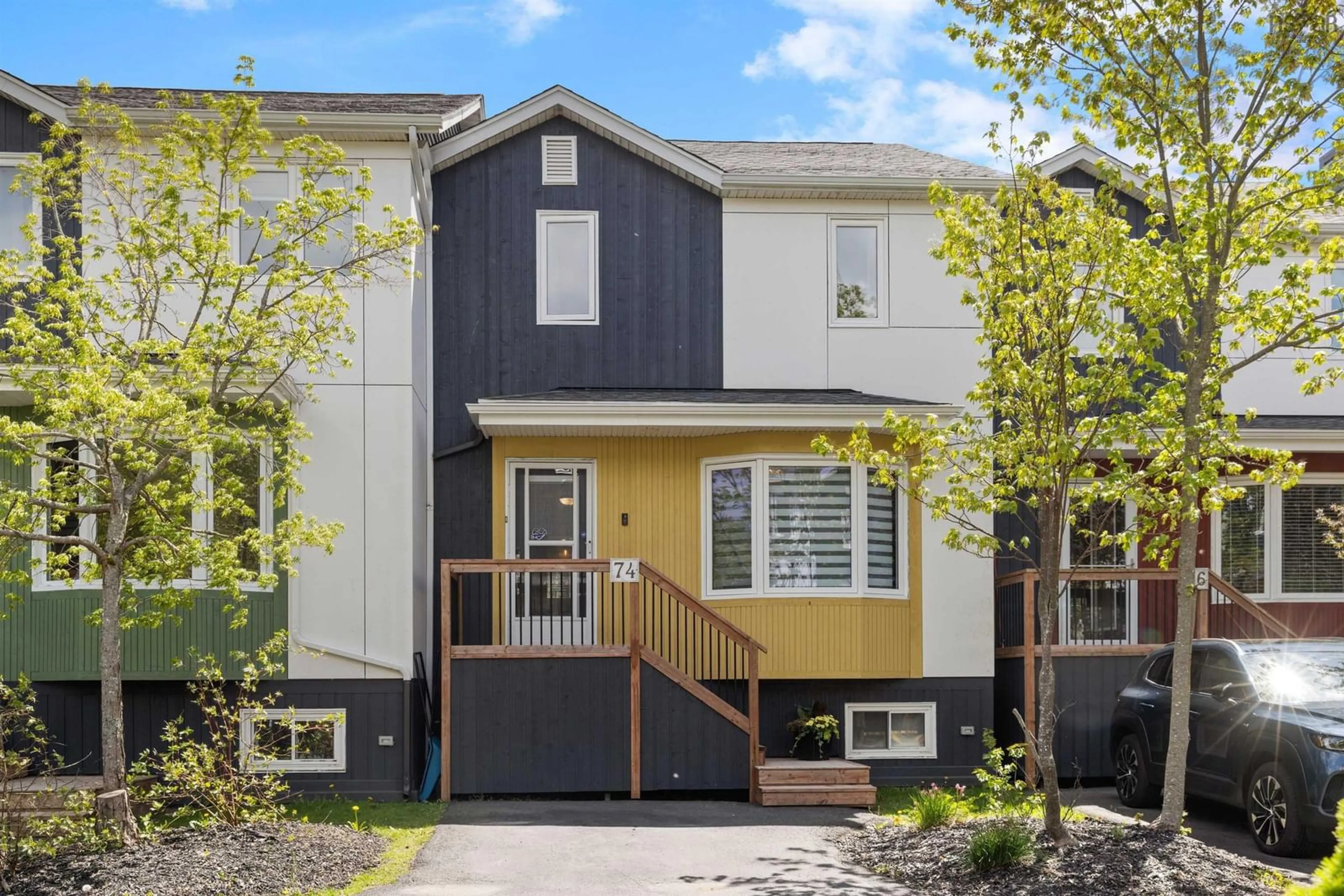 Home with vinyl exterior material, street for 74 Attenborough Crt, Halifax Nova Scotia B3M 4C2