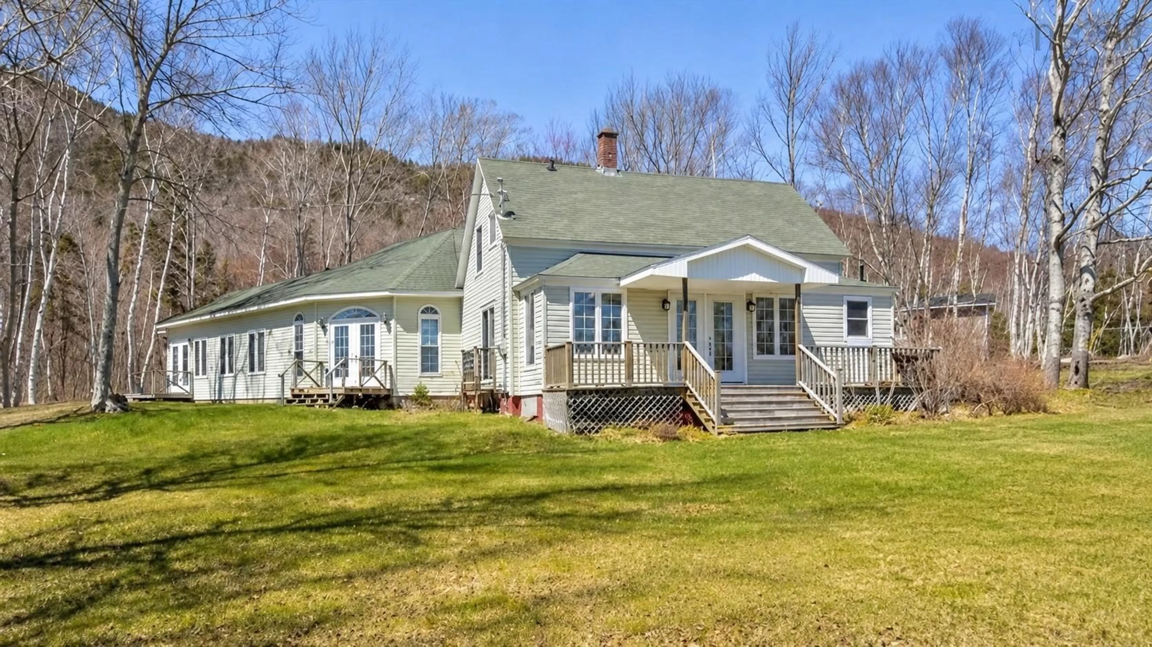 A pic from outside/outdoor area/front of a property/back of a property/a pic from drone, unknown for 45478 Cabot Trail, Indian Brook Nova Scotia B0C 1H0