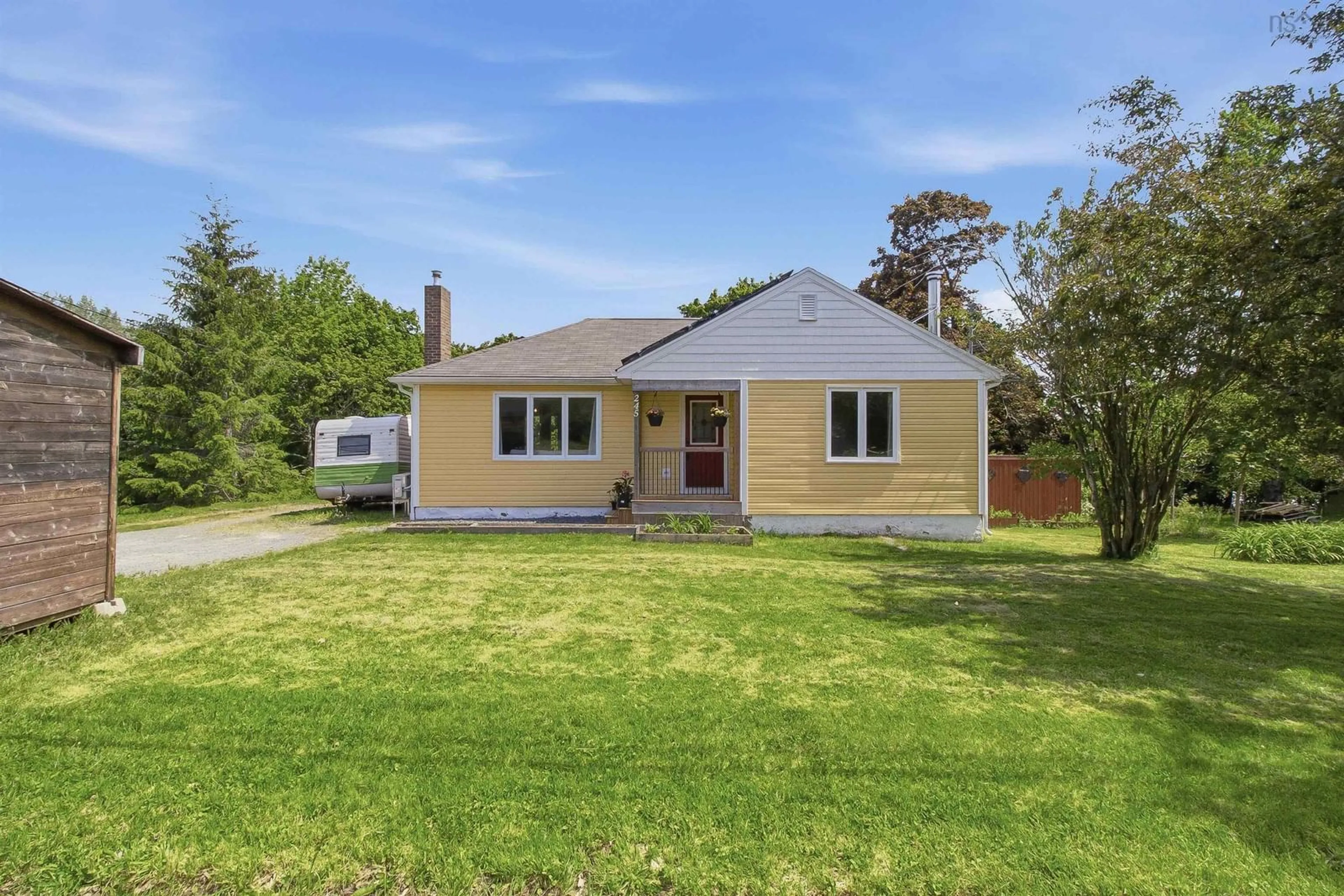 A pic from outside/outdoor area/front of a property/back of a property/a pic from drone, street for 245 Town Rd, Falmouth Nova Scotia B0P 1P0
