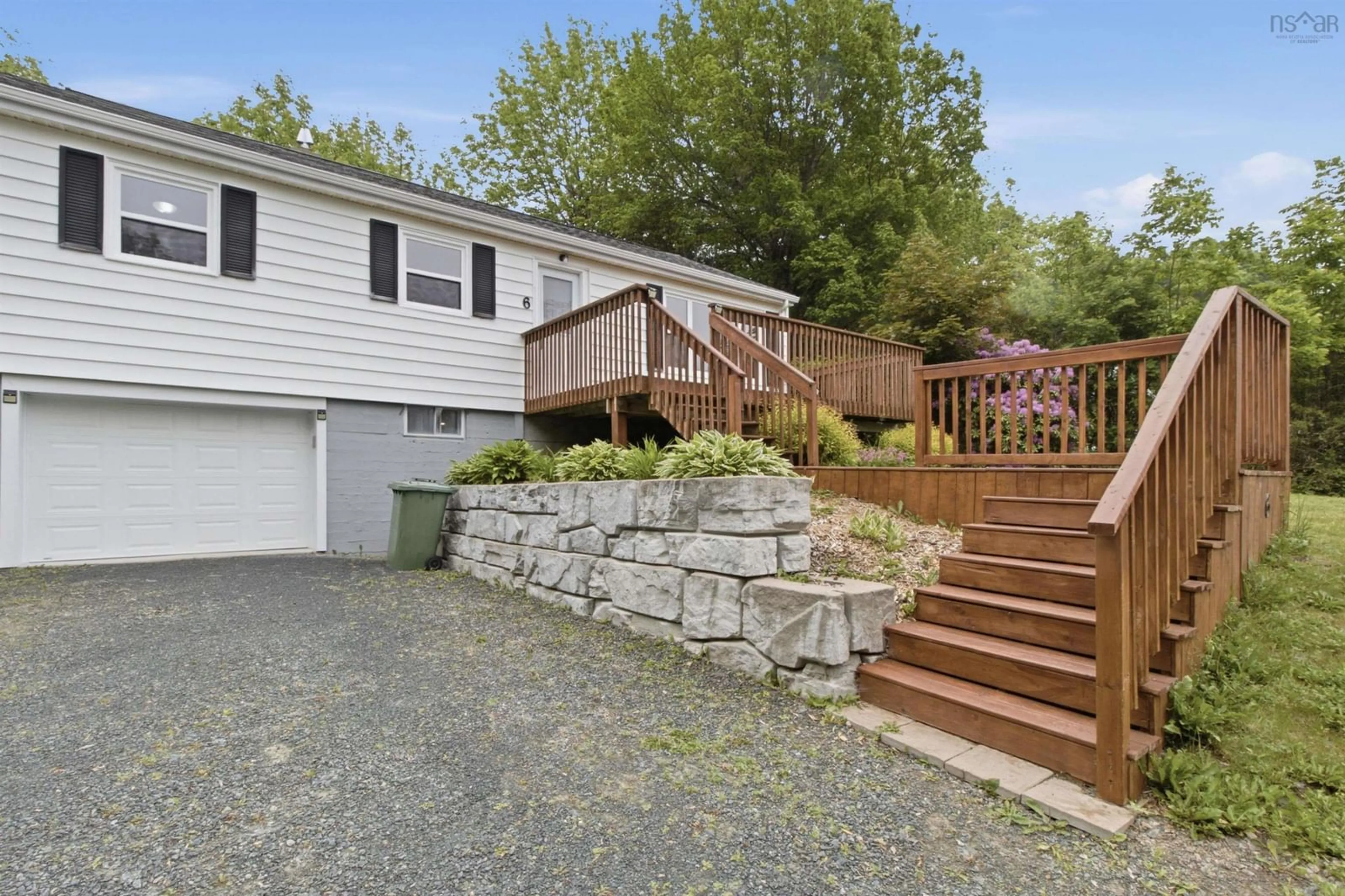 Home with vinyl exterior material, street for 6 Pembrooke St, Waverley Nova Scotia B2R 1L6