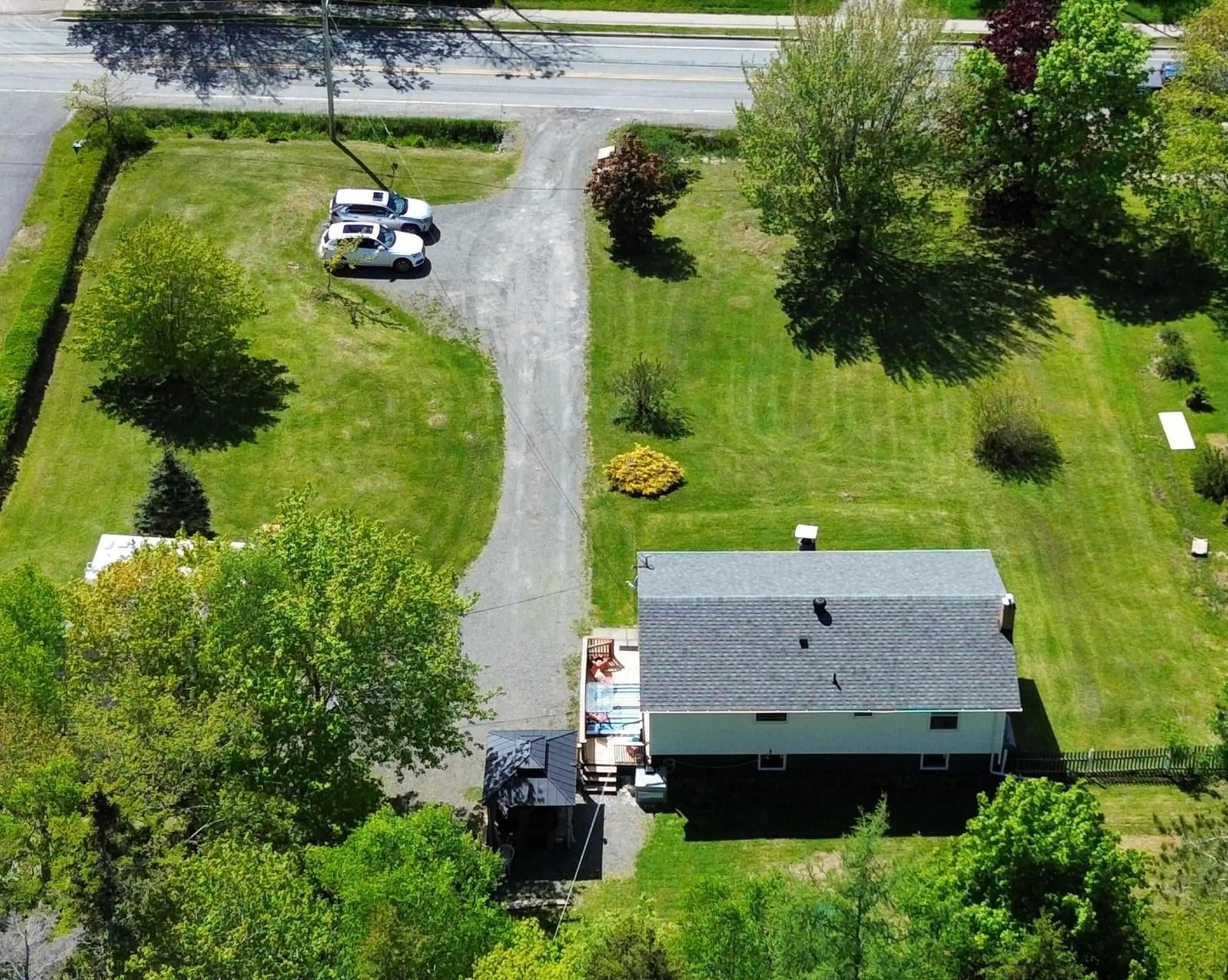 A pic from outside/outdoor area/front of a property/back of a property/a pic from drone, street for 1229 Gabarus Hwy, Prime Brook Nova Scotia B1L 1E6