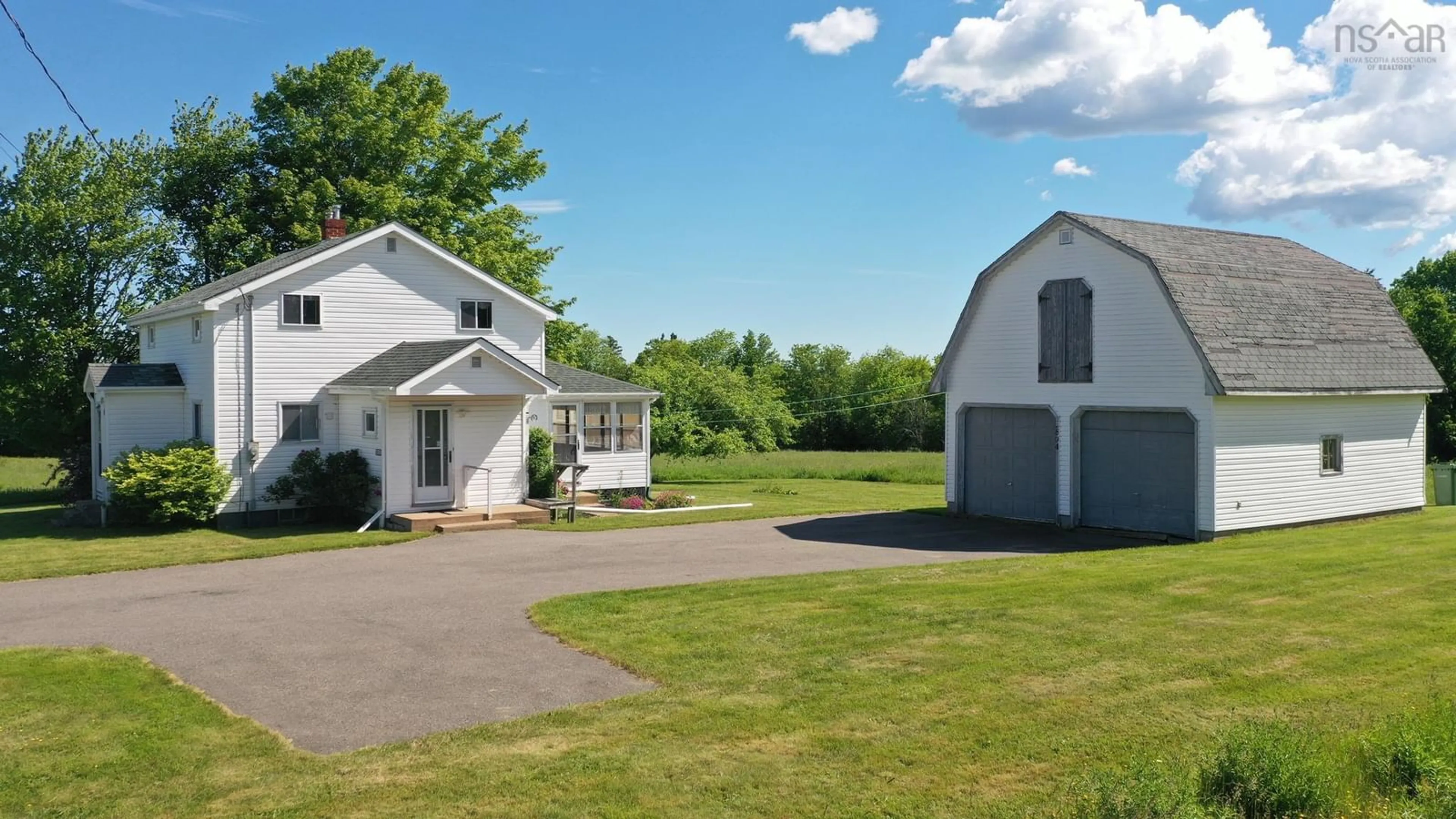 A pic from outside/outdoor area/front of a property/back of a property/a pic from drone, street for 2894 Highway 12, Welton Landing Nova Scotia B4N 3V8