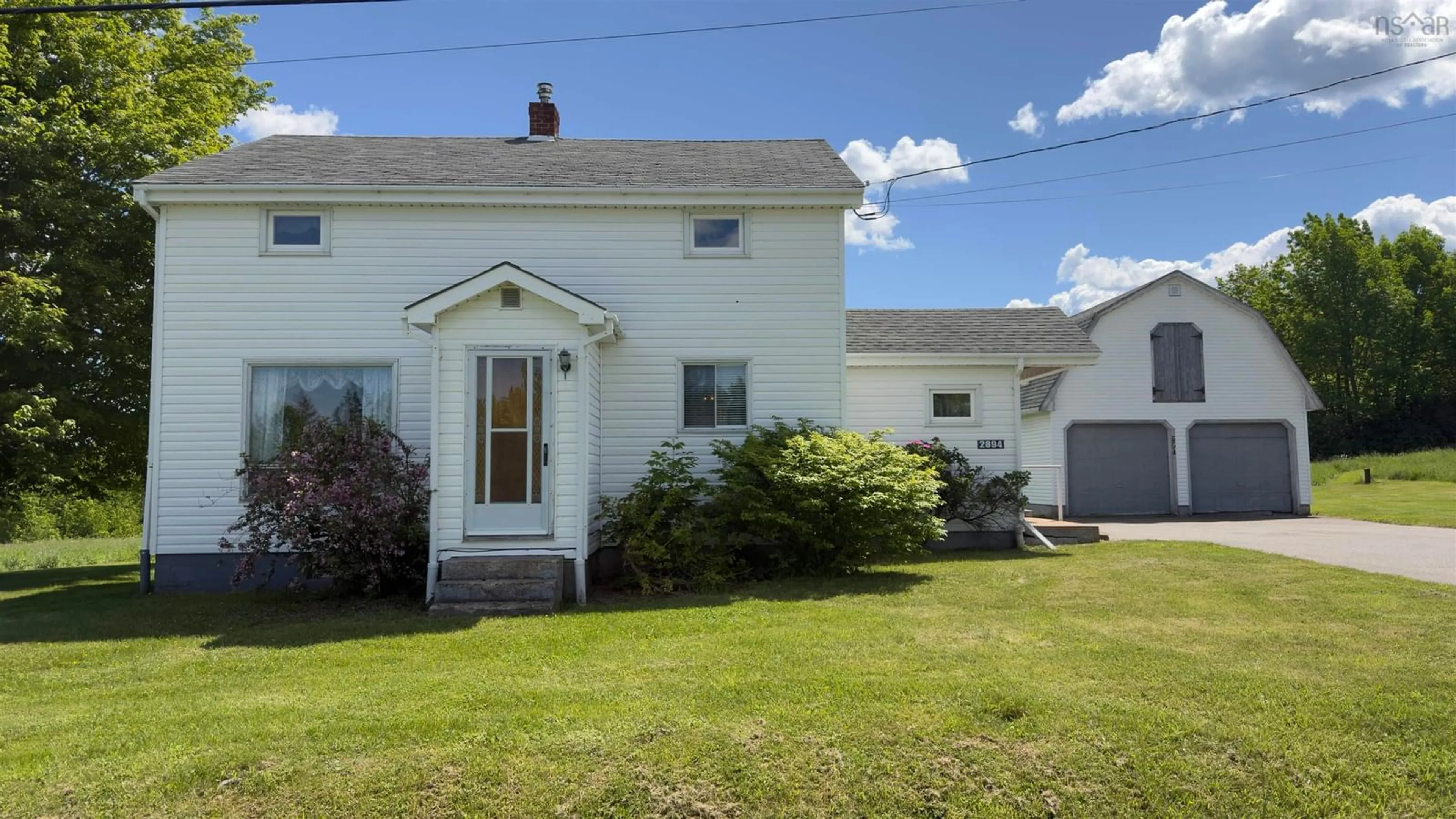 A pic from outside/outdoor area/front of a property/back of a property/a pic from drone, street for 2894 Highway 12, Welton Landing Nova Scotia B4N 3V8