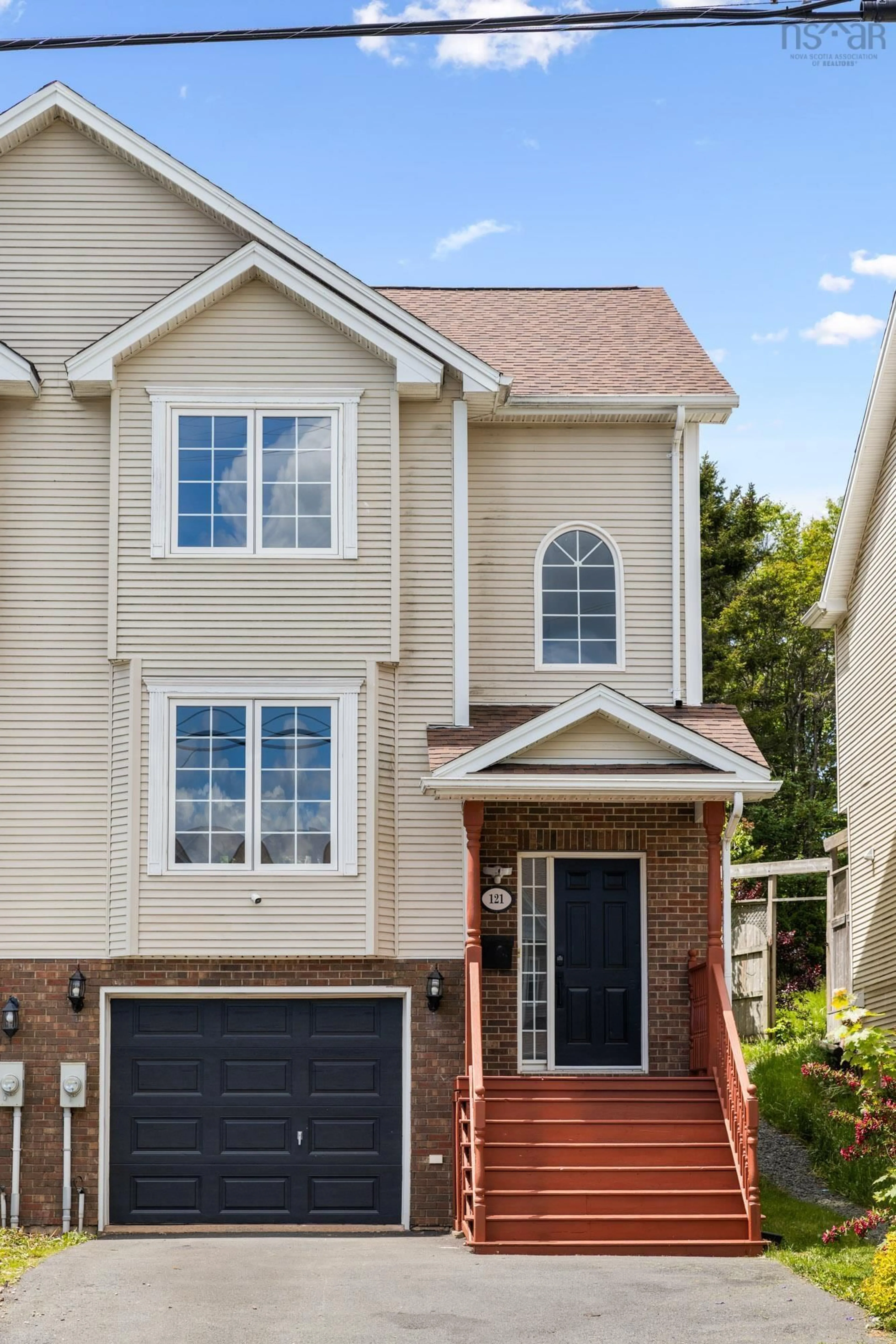 Home with vinyl exterior material, street for 121 Green Village Lane, Dartmouth Nova Scotia B2Y 4V5