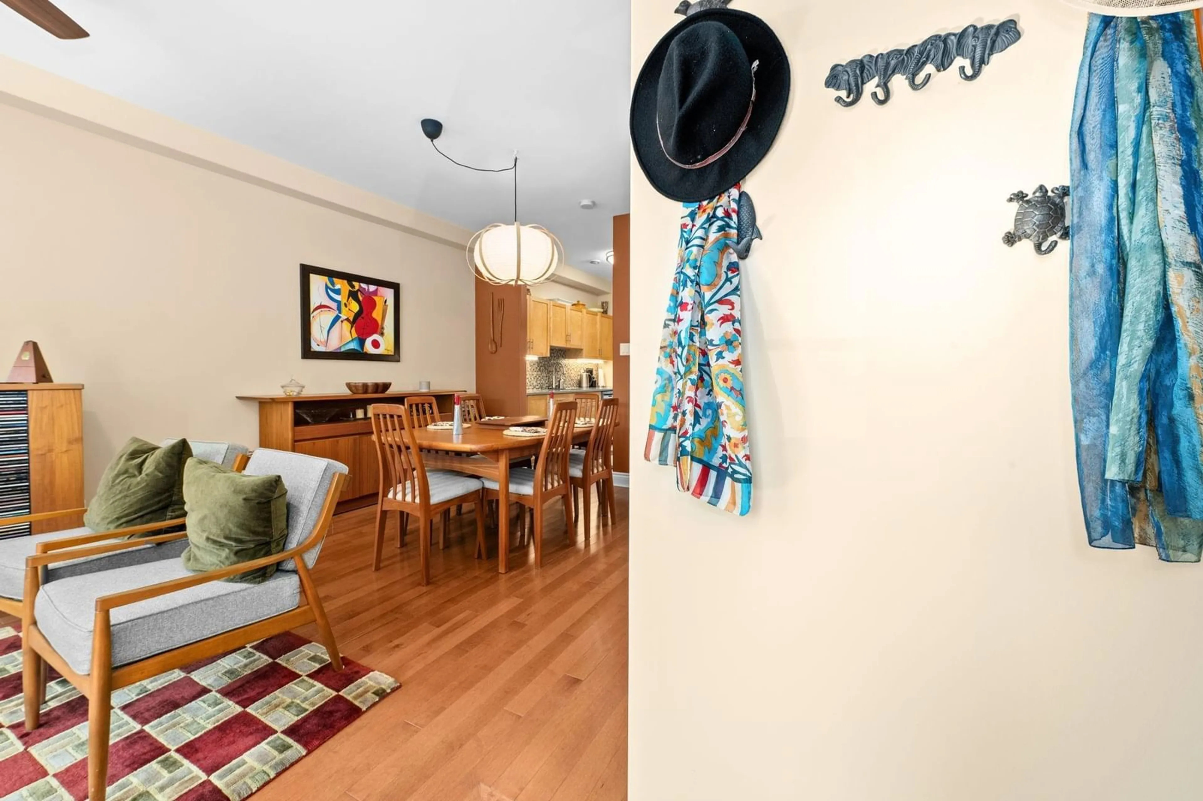Dining room, wood/laminate floor for 2364 June St, Halifax Nova Scotia B3K 4K3