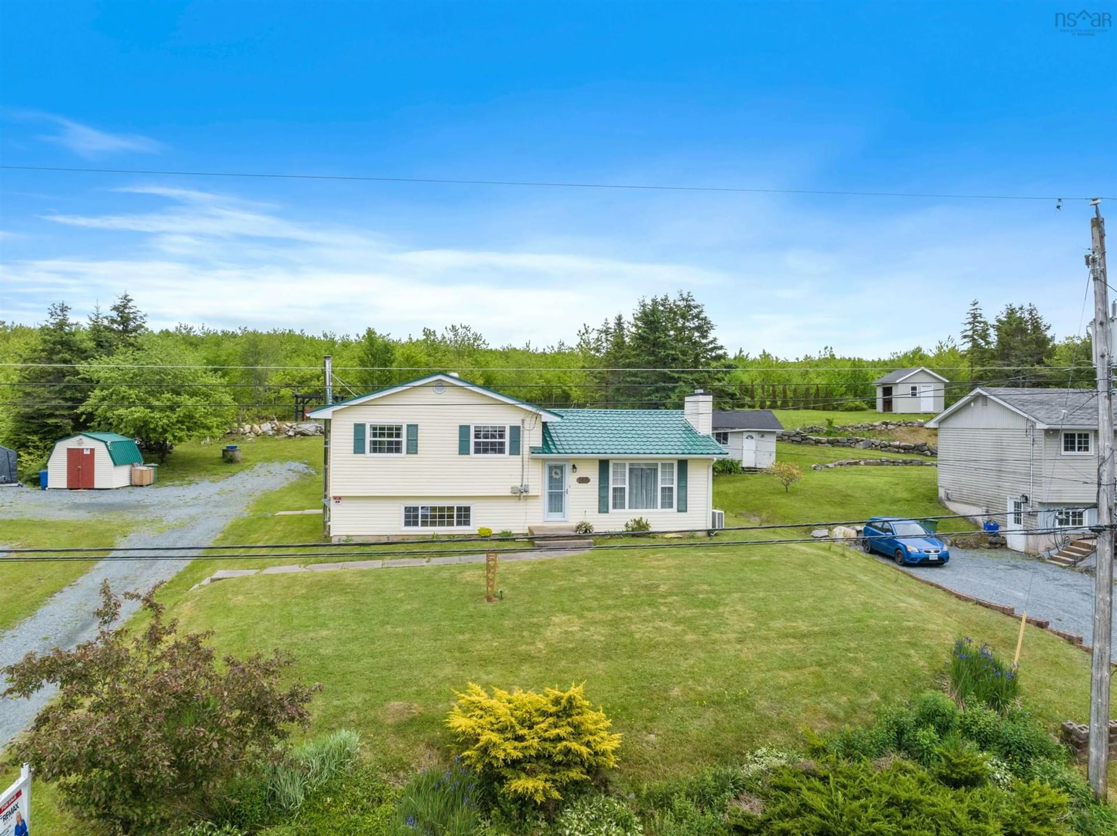 A pic from outside/outdoor area/front of a property/back of a property/a pic from drone, unknown for 166 Candy Mountain Rd, Mineville Nova Scotia B2Z 1K4