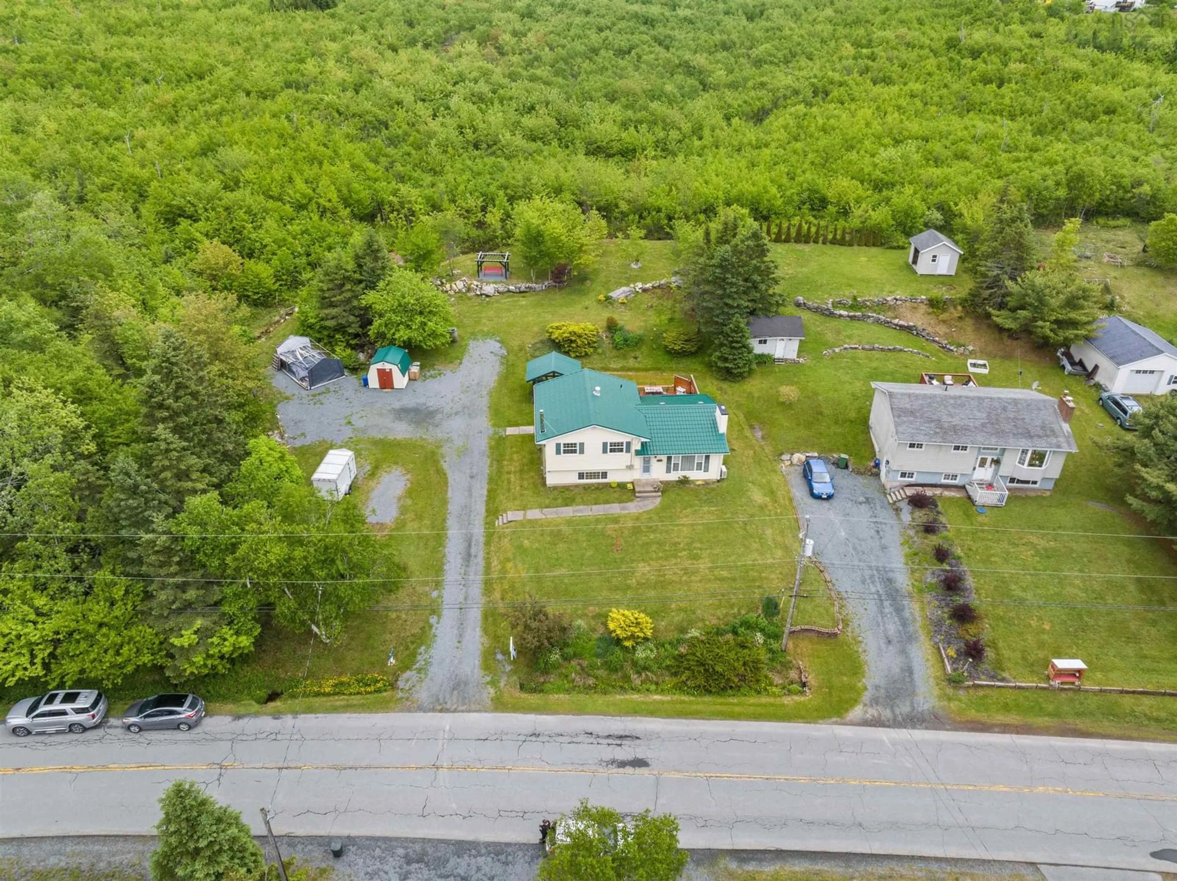 A pic from outside/outdoor area/front of a property/back of a property/a pic from drone, unknown for 166 Candy Mountain Rd, Mineville Nova Scotia B2Z 1K4