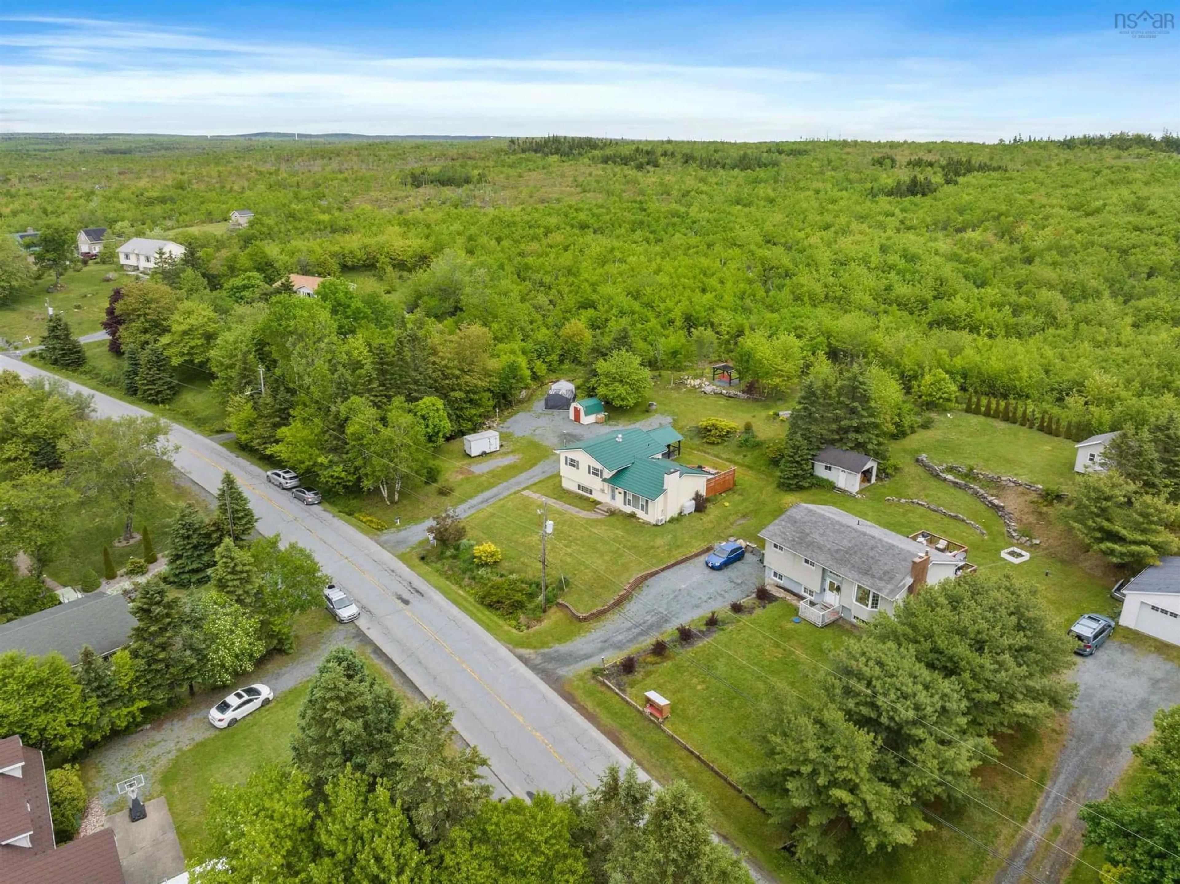 A pic from outside/outdoor area/front of a property/back of a property/a pic from drone, water/lake/river/ocean view for 166 Candy Mountain Rd, Mineville Nova Scotia B2Z 1K4