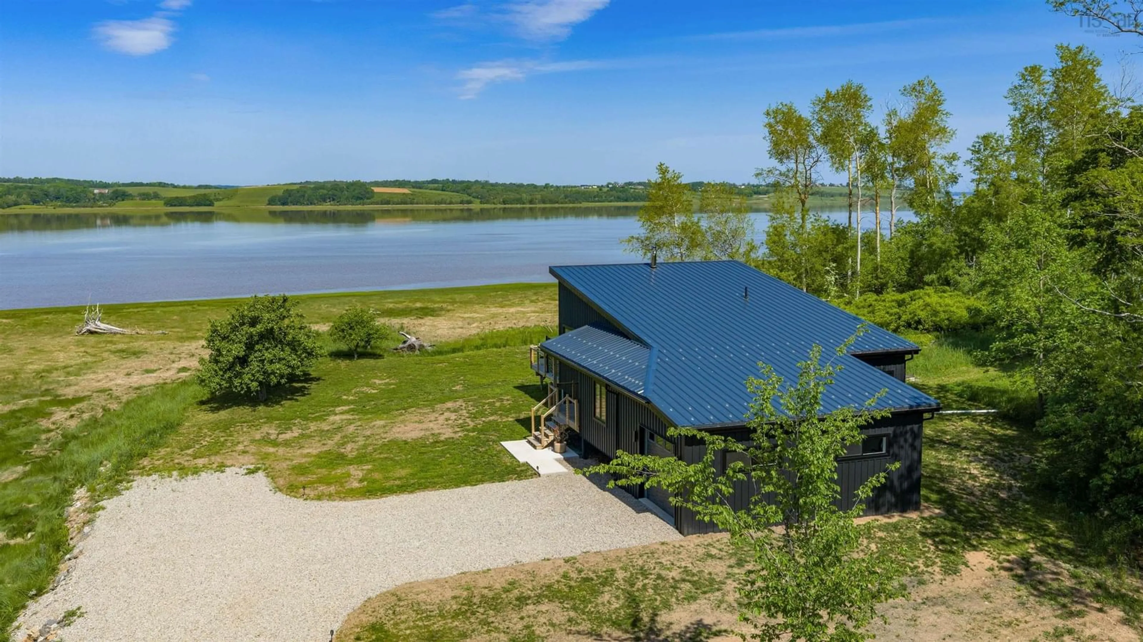 A pic from outside/outdoor area/front of a property/back of a property/a pic from drone, water/lake/river/ocean view for 7 New Town Rd, Avondale Nova Scotia B0N 2A0