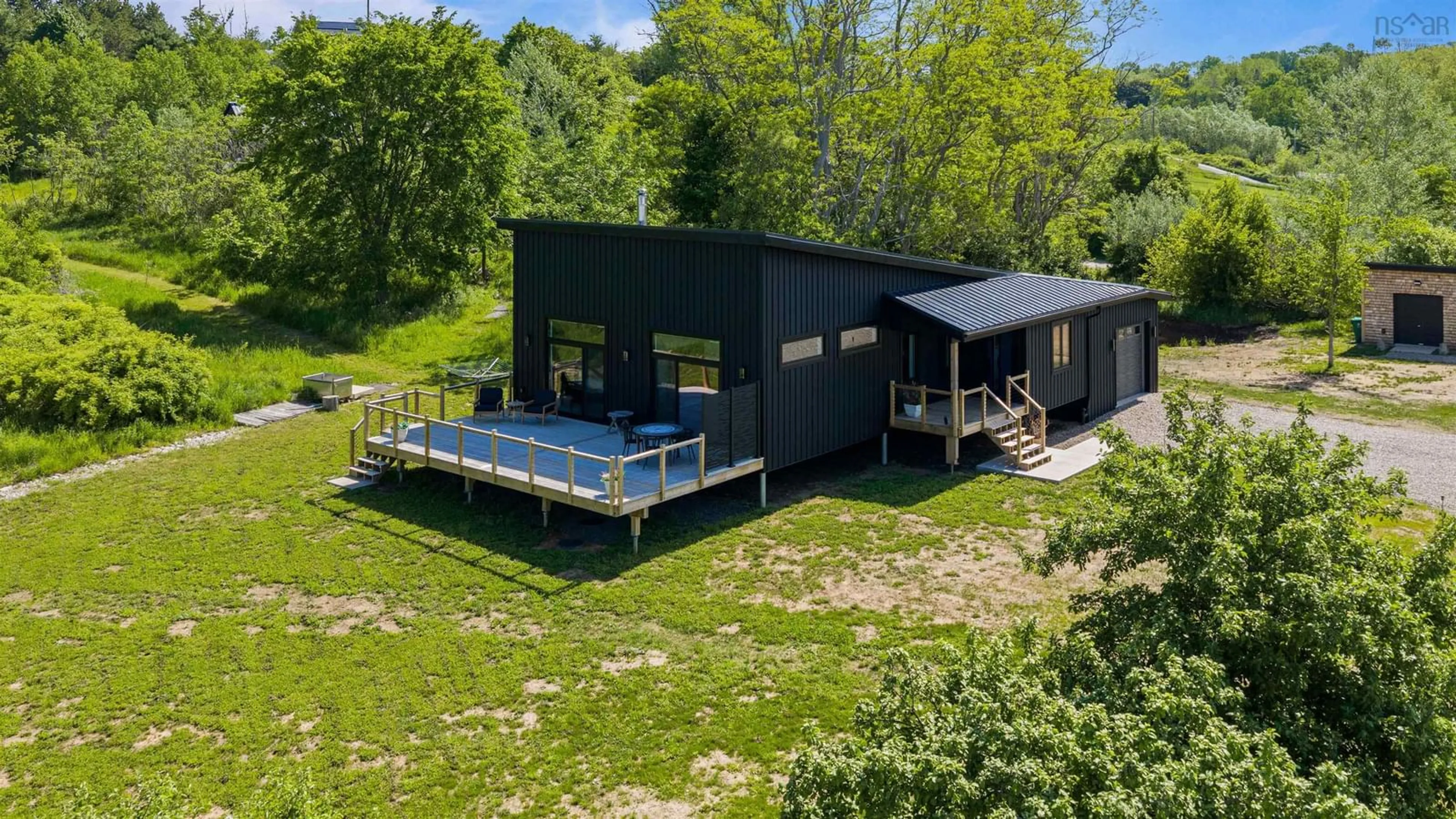 A pic from outside/outdoor area/front of a property/back of a property/a pic from drone, water/lake/river/ocean view for 7 New Town Rd, Avondale Nova Scotia B0N 2A0