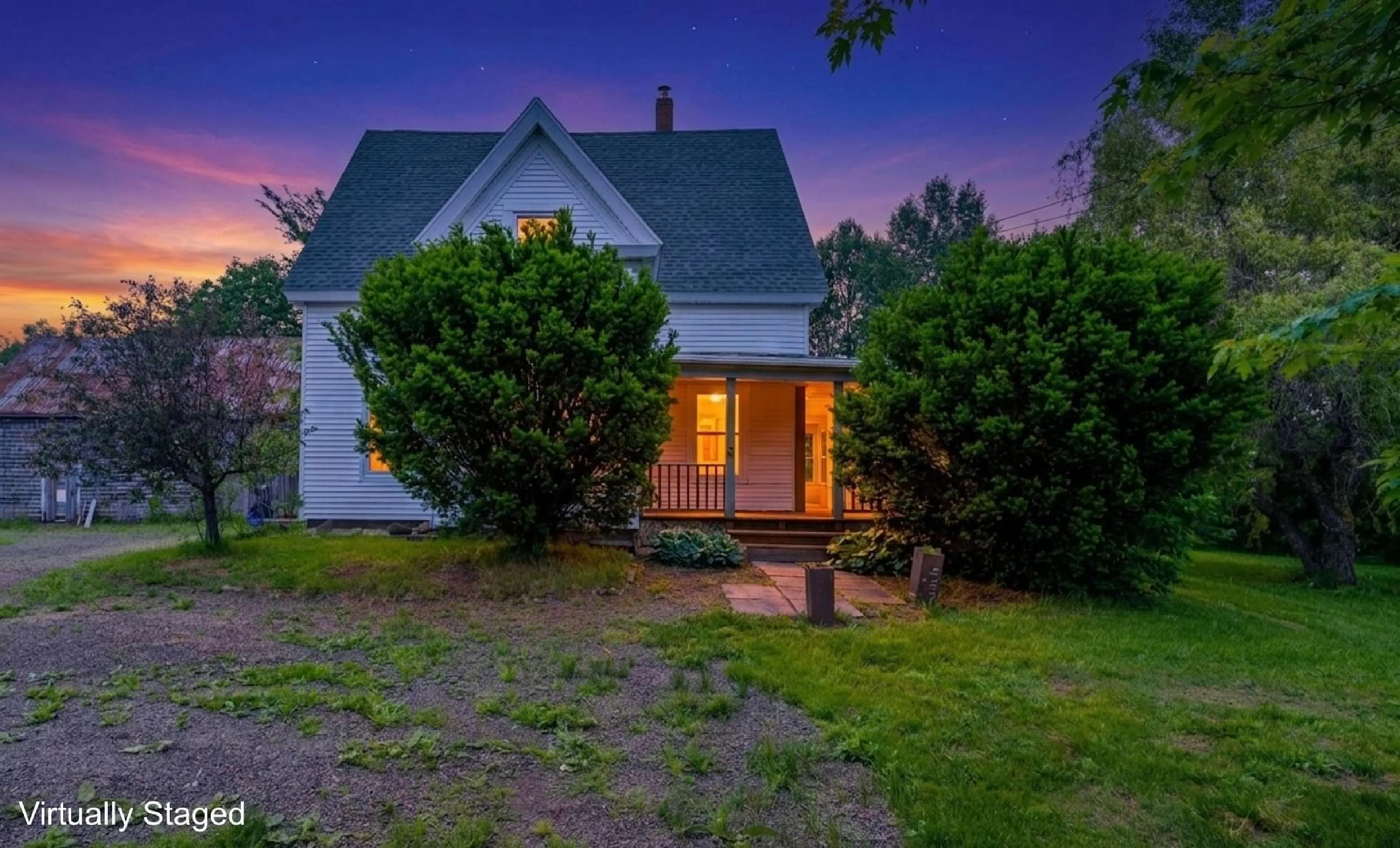 A pic from outside/outdoor area/front of a property/back of a property/a pic from drone, street for 186 Hebb's Landing Rd, Upper Granville Nova Scotia B0S 1C0