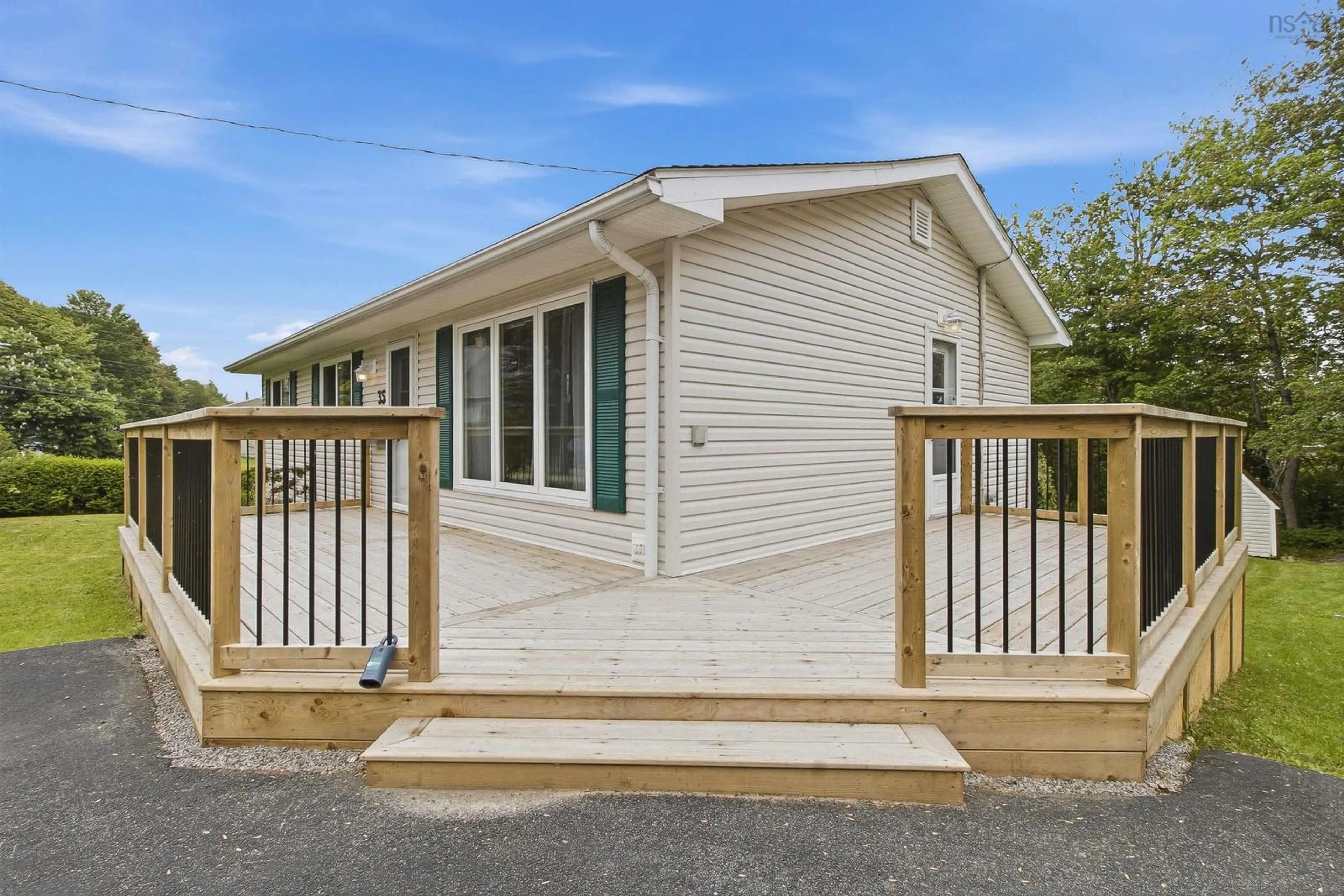 Home with vinyl exterior material, street for 35 Smokey Dr, Lower Sackville Nova Scotia B4C 3B5