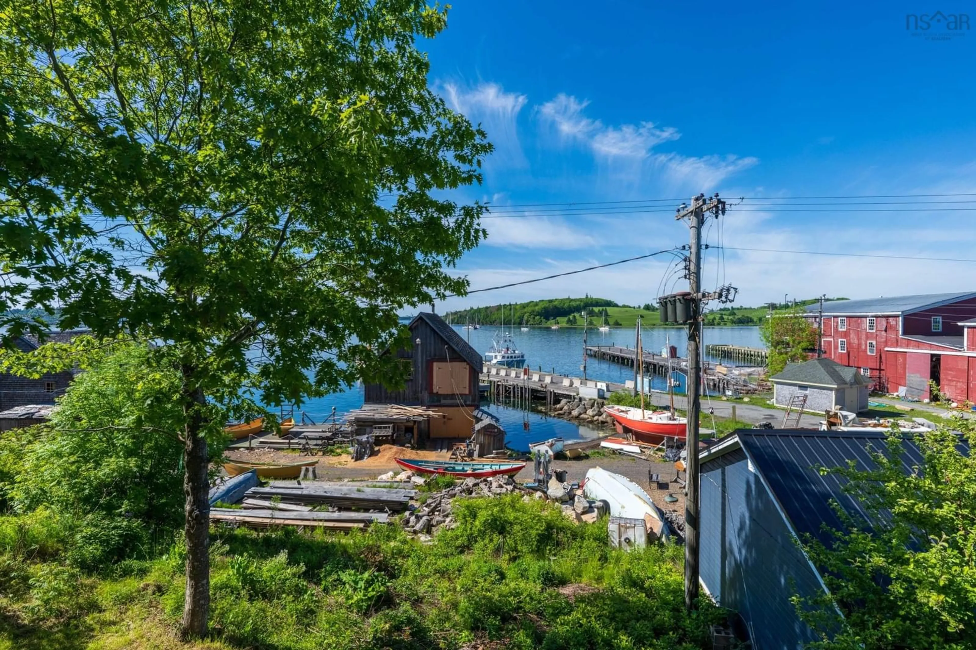 A pic from outside/outdoor area/front of a property/back of a property/a pic from drone, water/lake/river/ocean view for 200 Montague St, Lunenburg Nova Scotia B0J 2C0
