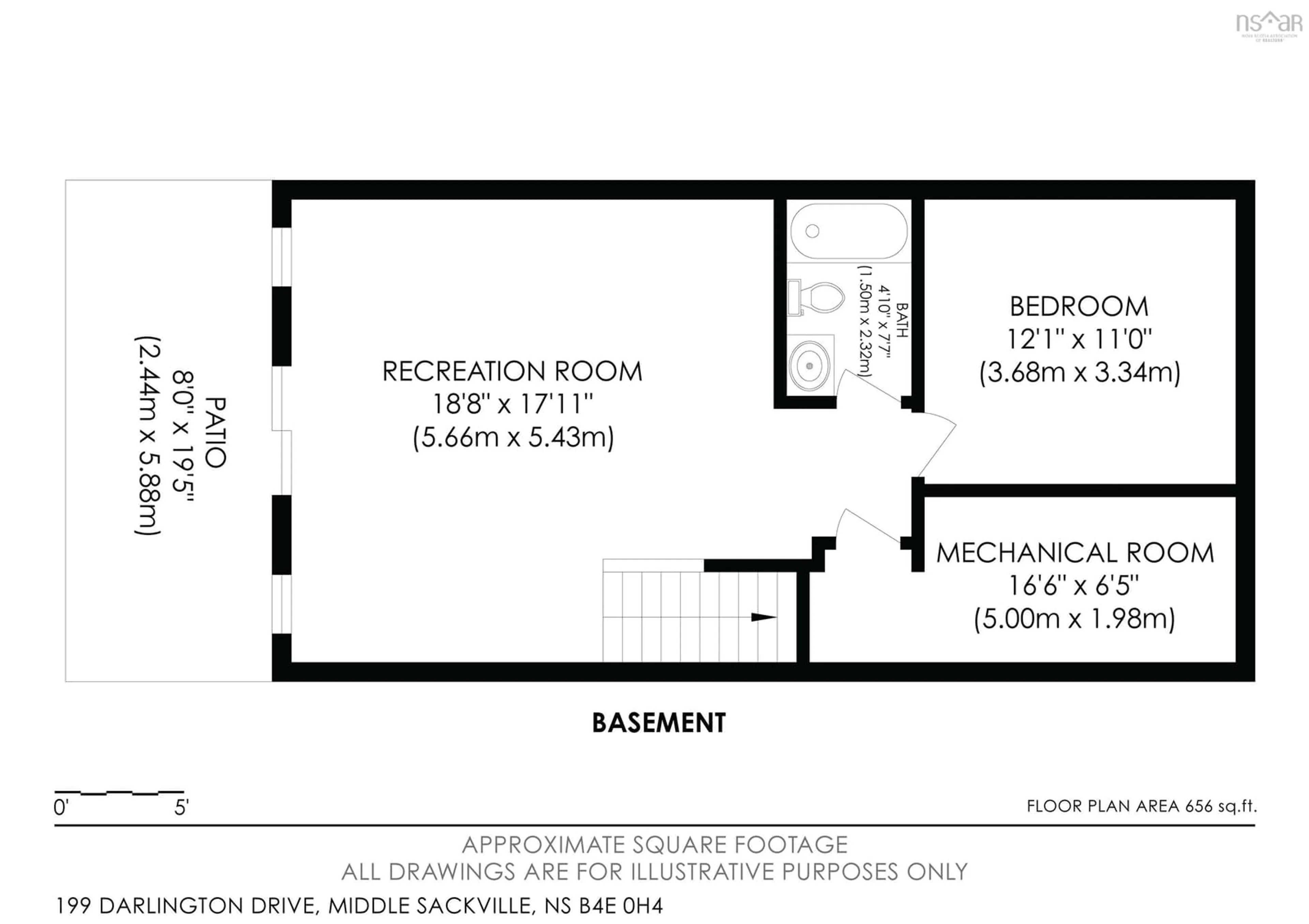 Floor plan for 199 Darlington Dr, Middle Sackville Nova Scotia B4E 0H4