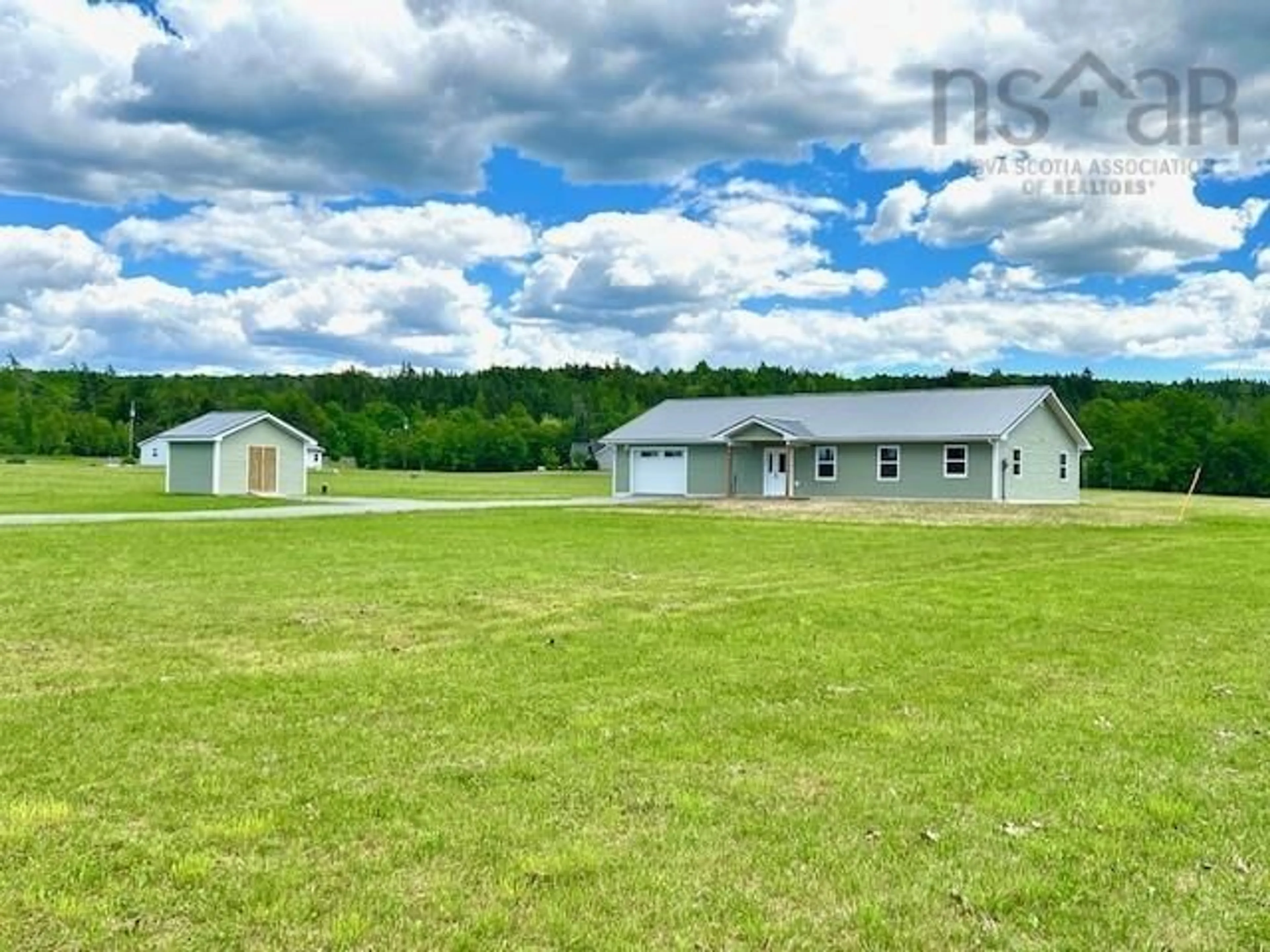 A pic from outside/outdoor area/front of a property/back of a property/a pic from drone, water/lake/river/ocean view for 1930 Meadowvale Rd, Upper Stewiacke Nova Scotia B0N 2P0