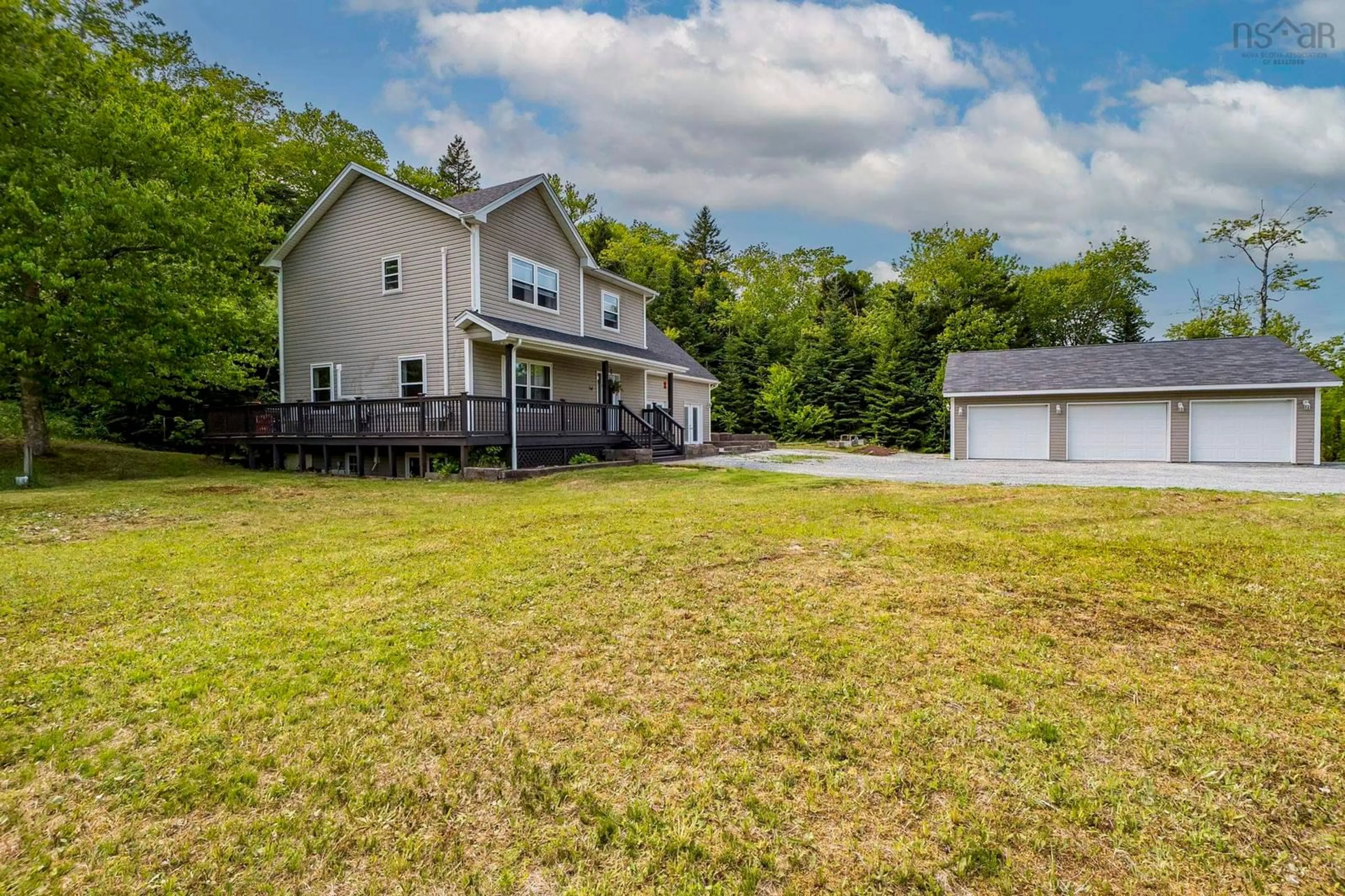 A pic from outside/outdoor area/front of a property/back of a property/a pic from drone, unknown for 54 Tina Crt, Porters Lake Nova Scotia B3E 1G1