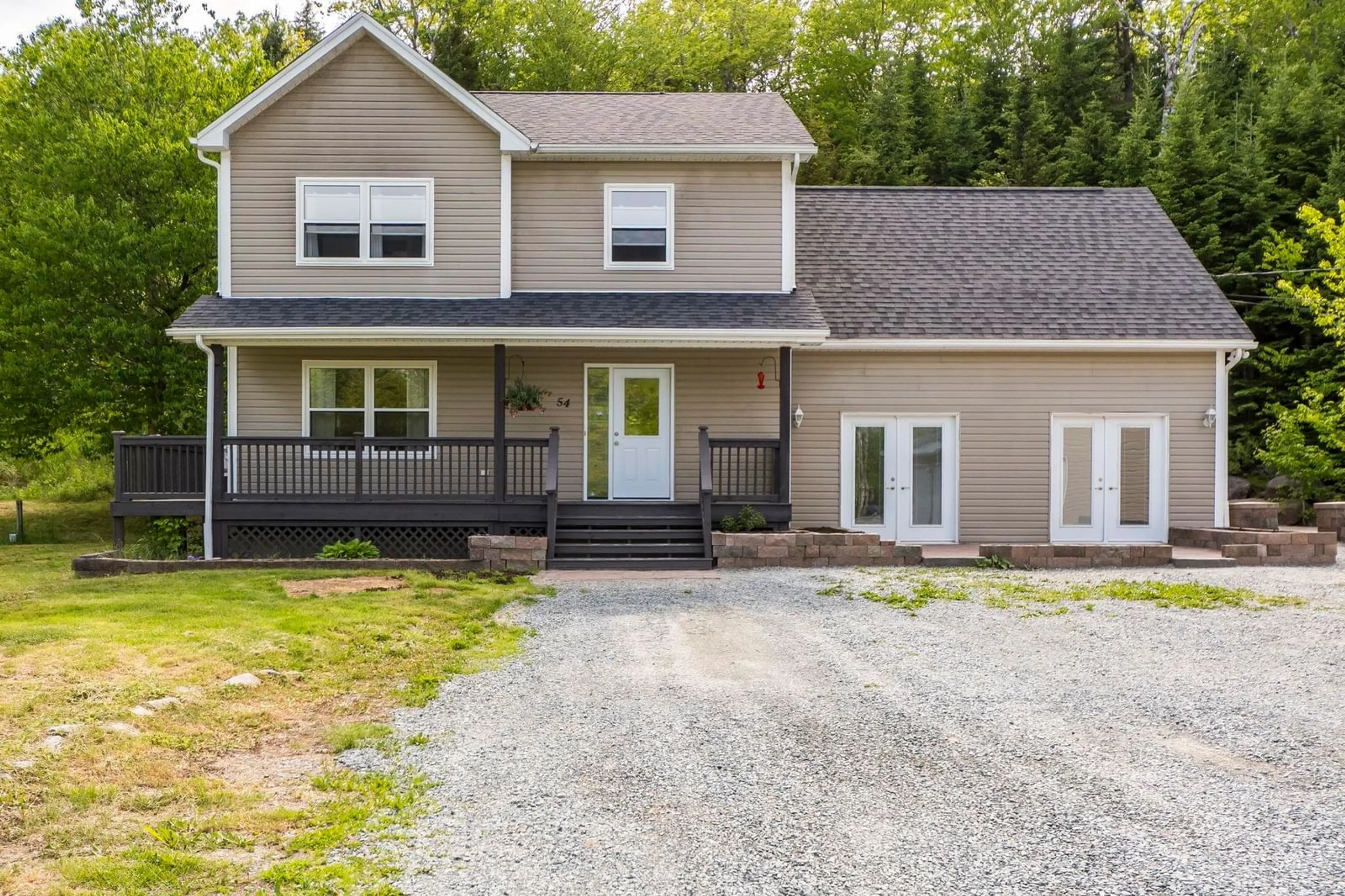 Home with vinyl exterior material, street for 54 Tina Crt, Porters Lake Nova Scotia B3E 1G1