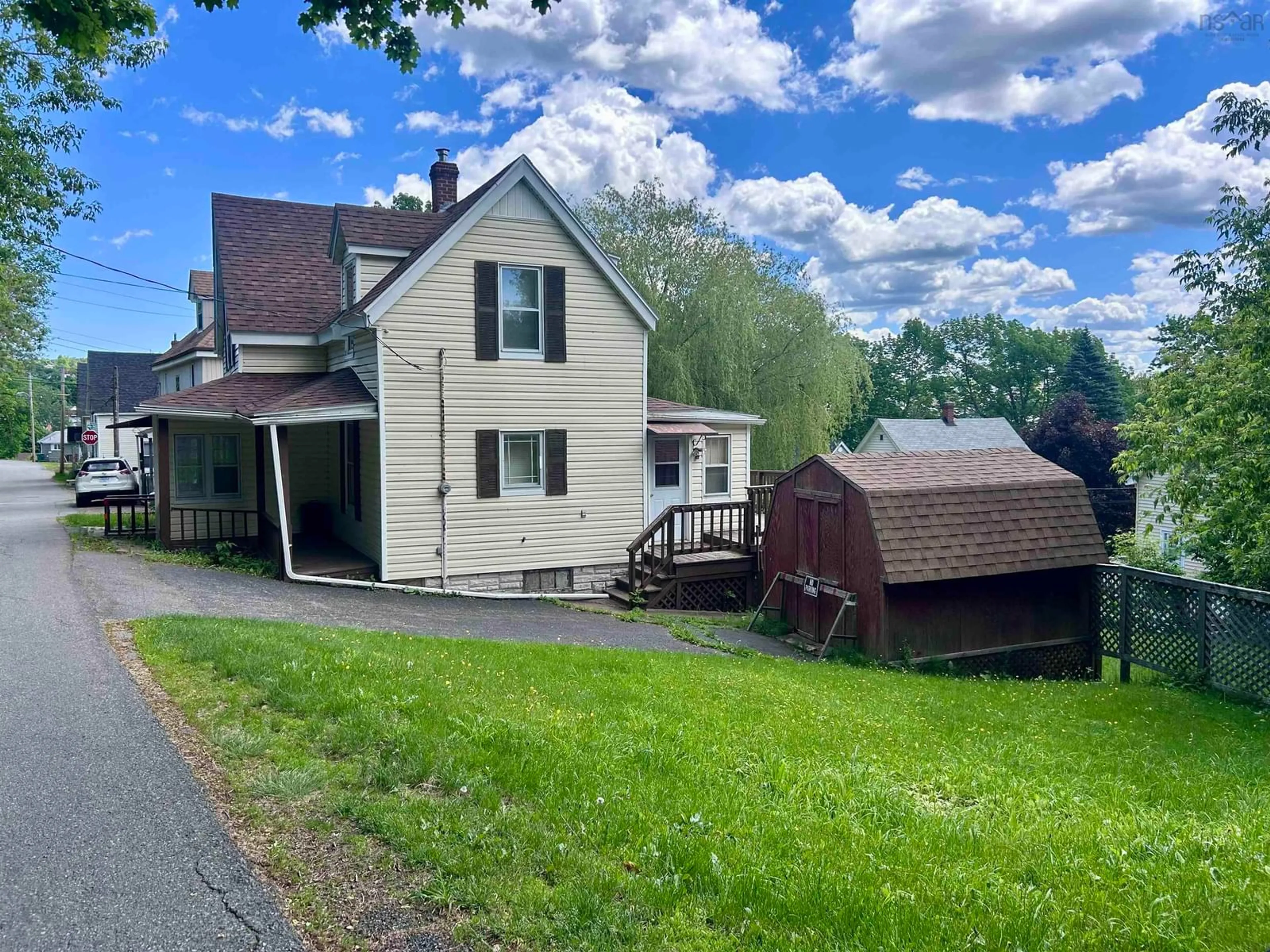 A pic from outside/outdoor area/front of a property/back of a property/a pic from drone, street for Military Lane #39, New Glasgow Nova Scotia B2H 2C9