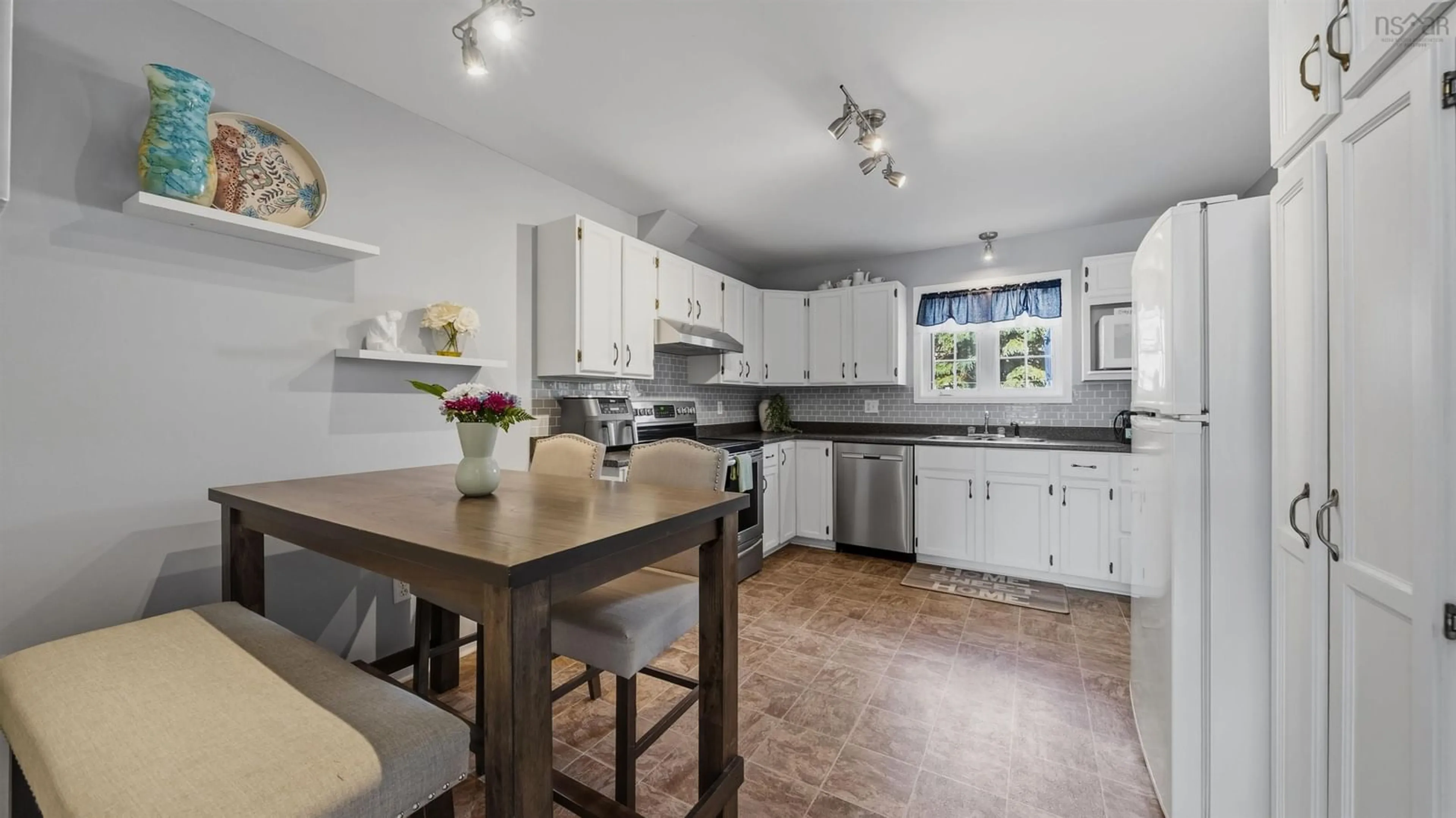 Open concept kitchen, ceramic/tile floor for 255 Caledonia Rd, Dartmouth Nova Scotia B2X 1L5