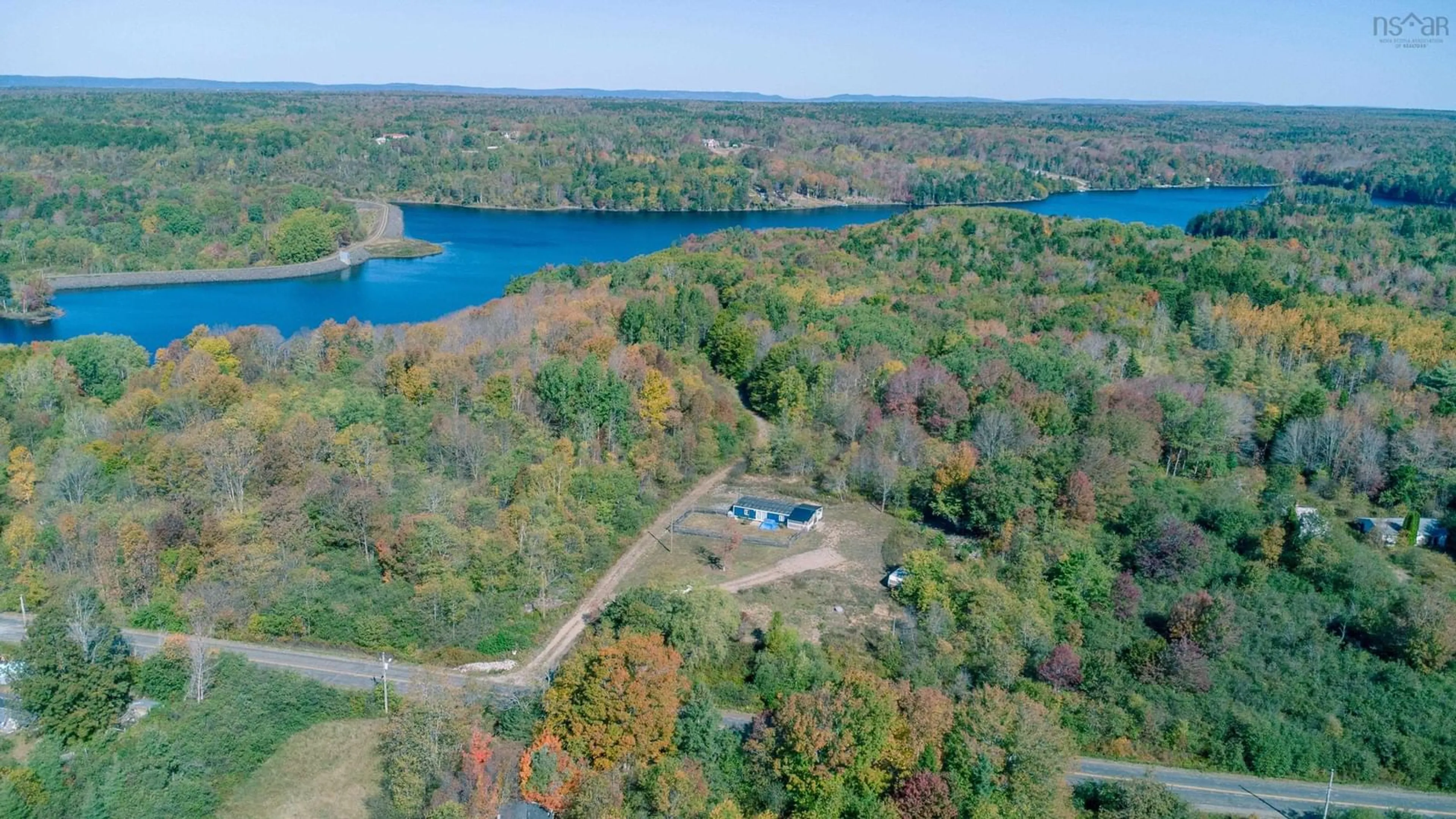 A pic from outside/outdoor area/front of a property/back of a property/a pic from drone, water/lake/river/ocean view for 1115 Weymouth Falls Rd, Weymouth Falls Nova Scotia B0W 3T0