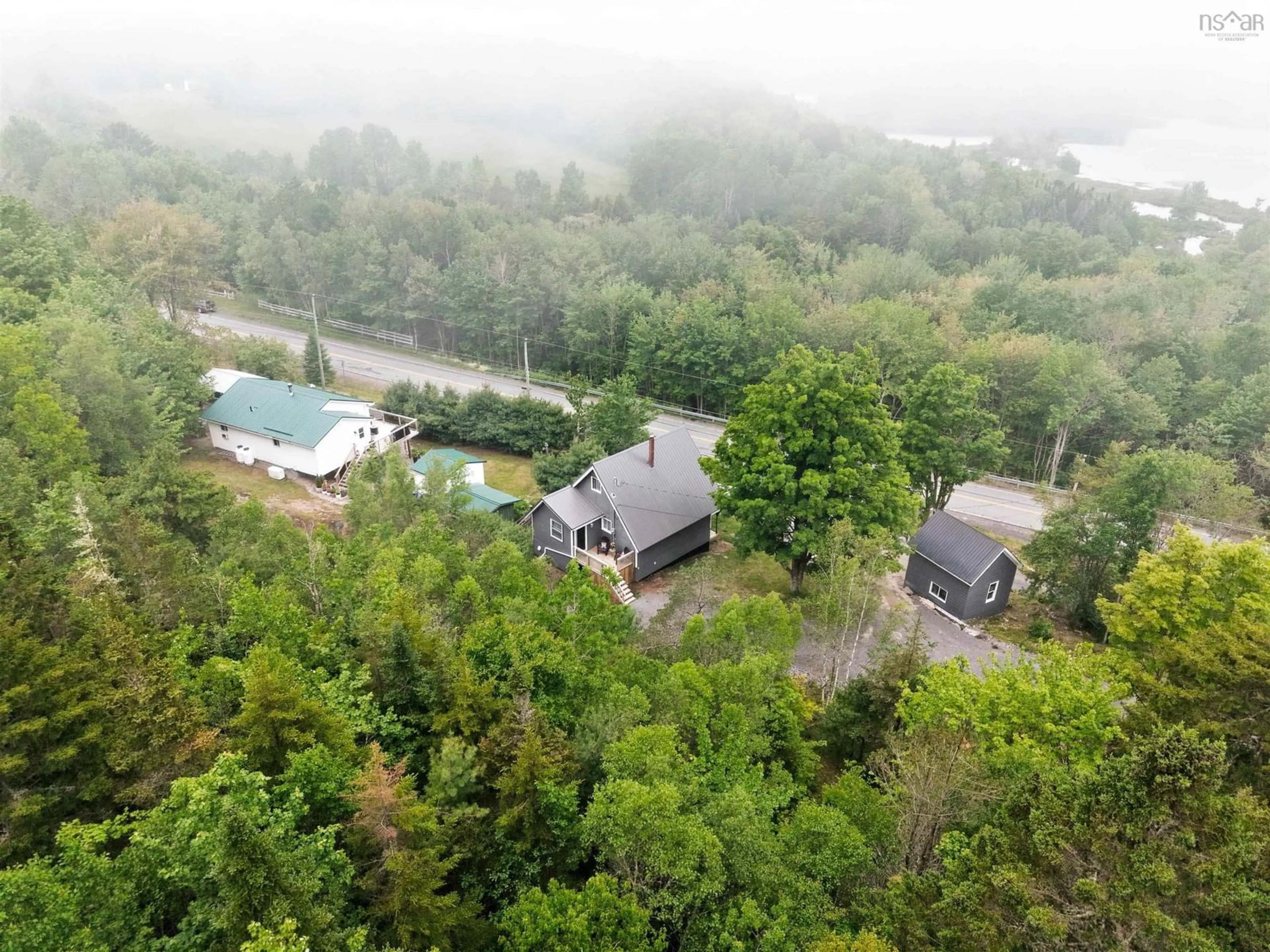 A pic from outside/outdoor area/front of a property/back of a property/a pic from drone, forest/trees view for 876 Highway 14 Hwy, Upper Vaughan Nova Scotia B0N 2T0