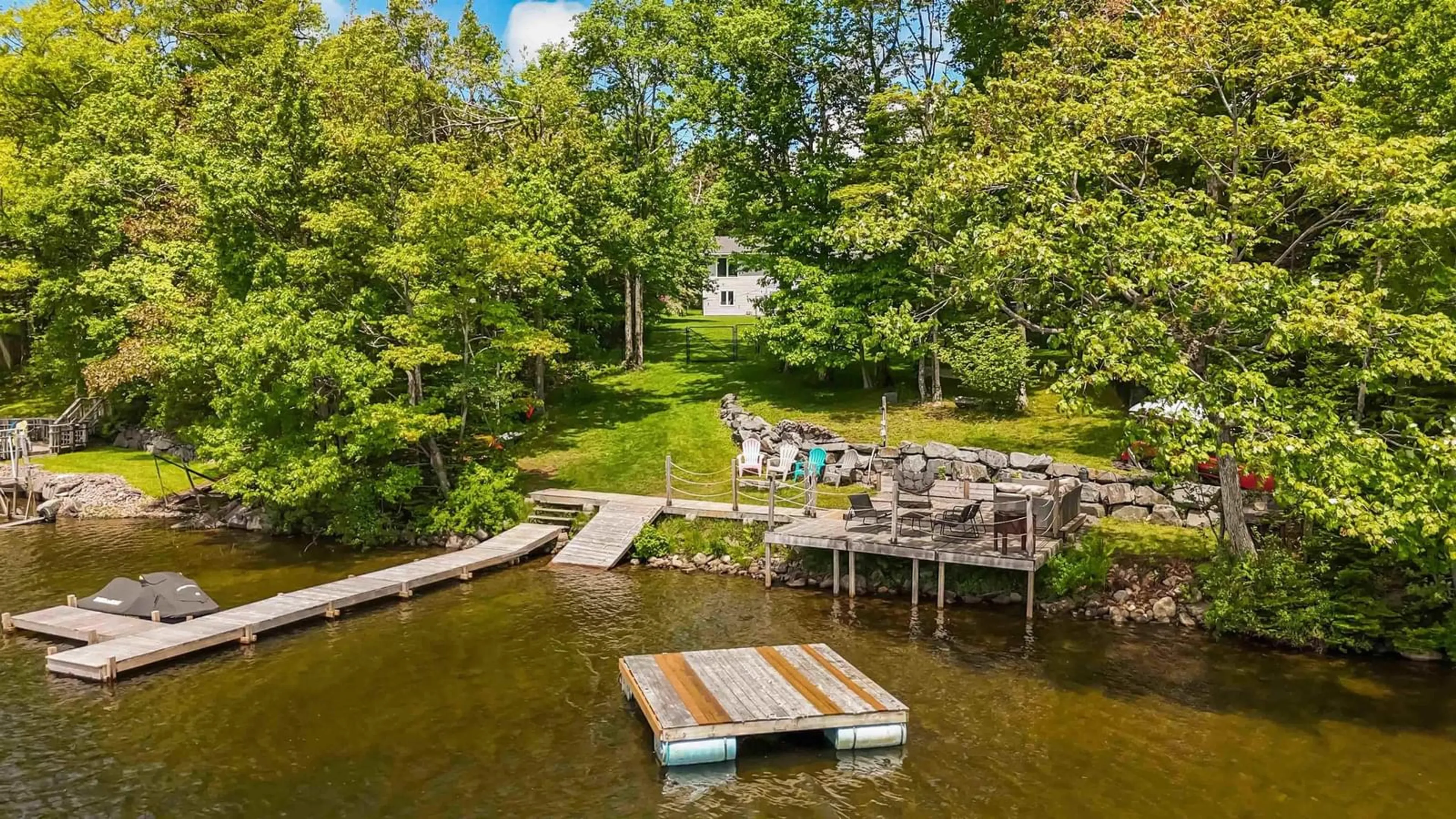 Patio, water/lake/river/ocean view for 601 Lakeview Ave, Middle Sackville Nova Scotia B4E 3B8