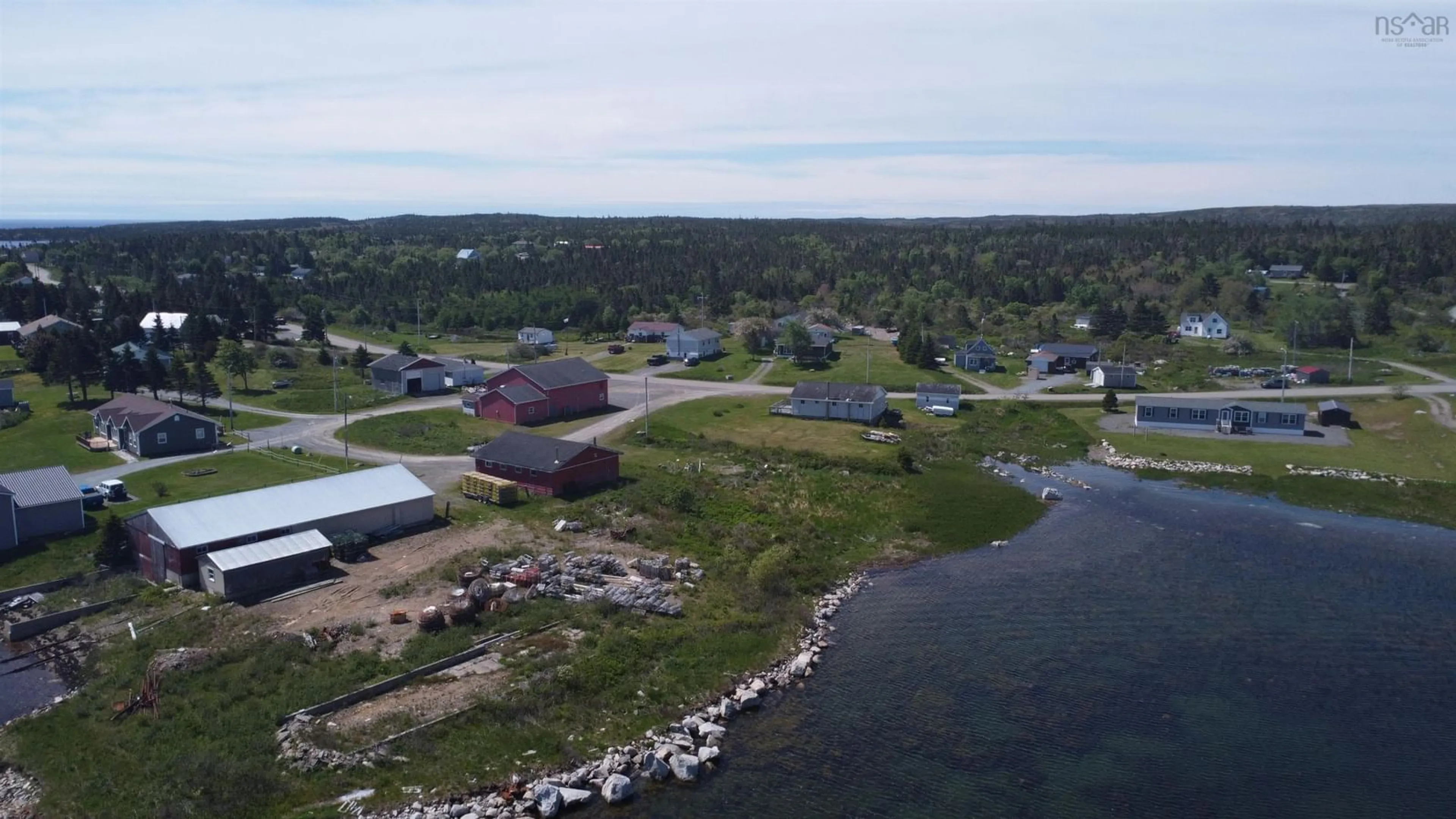 A pic from outside/outdoor area/front of a property/back of a property/a pic from drone, water/lake/river/ocean view for 1071 Dover Road, Little Dover Nova Scotia B0H 1V0