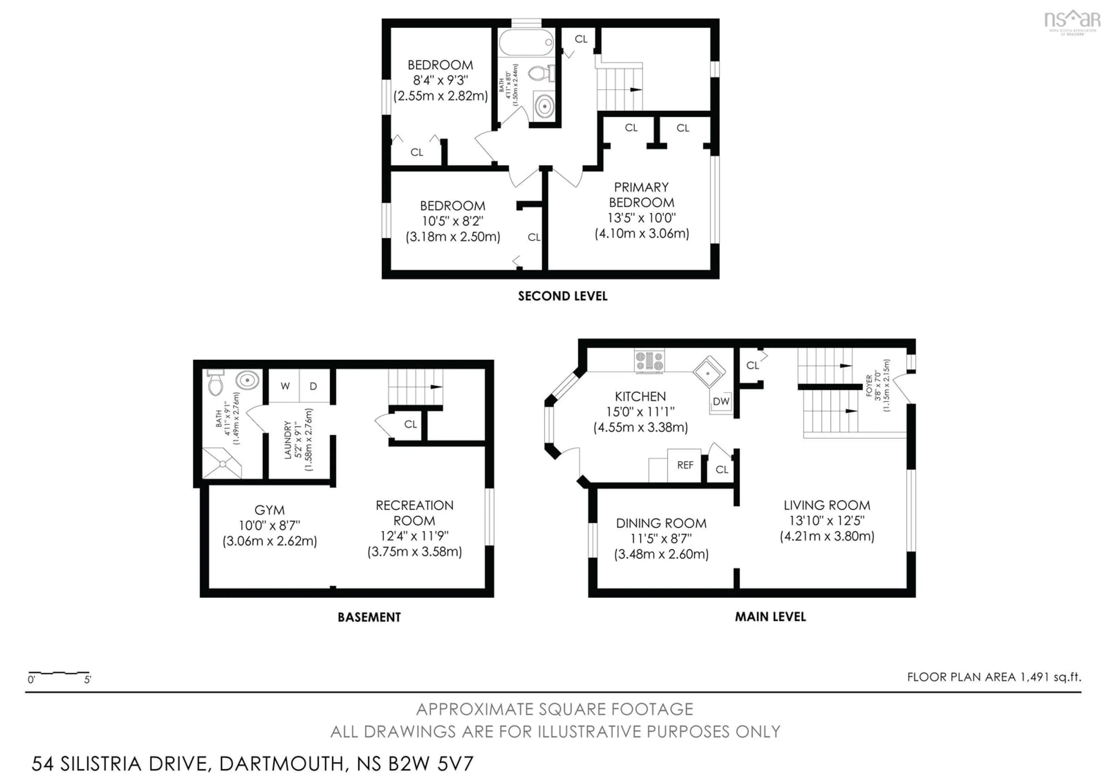Floor plan for 54 Silistria Dr, Cole Harbour Nova Scotia B2W 5V7