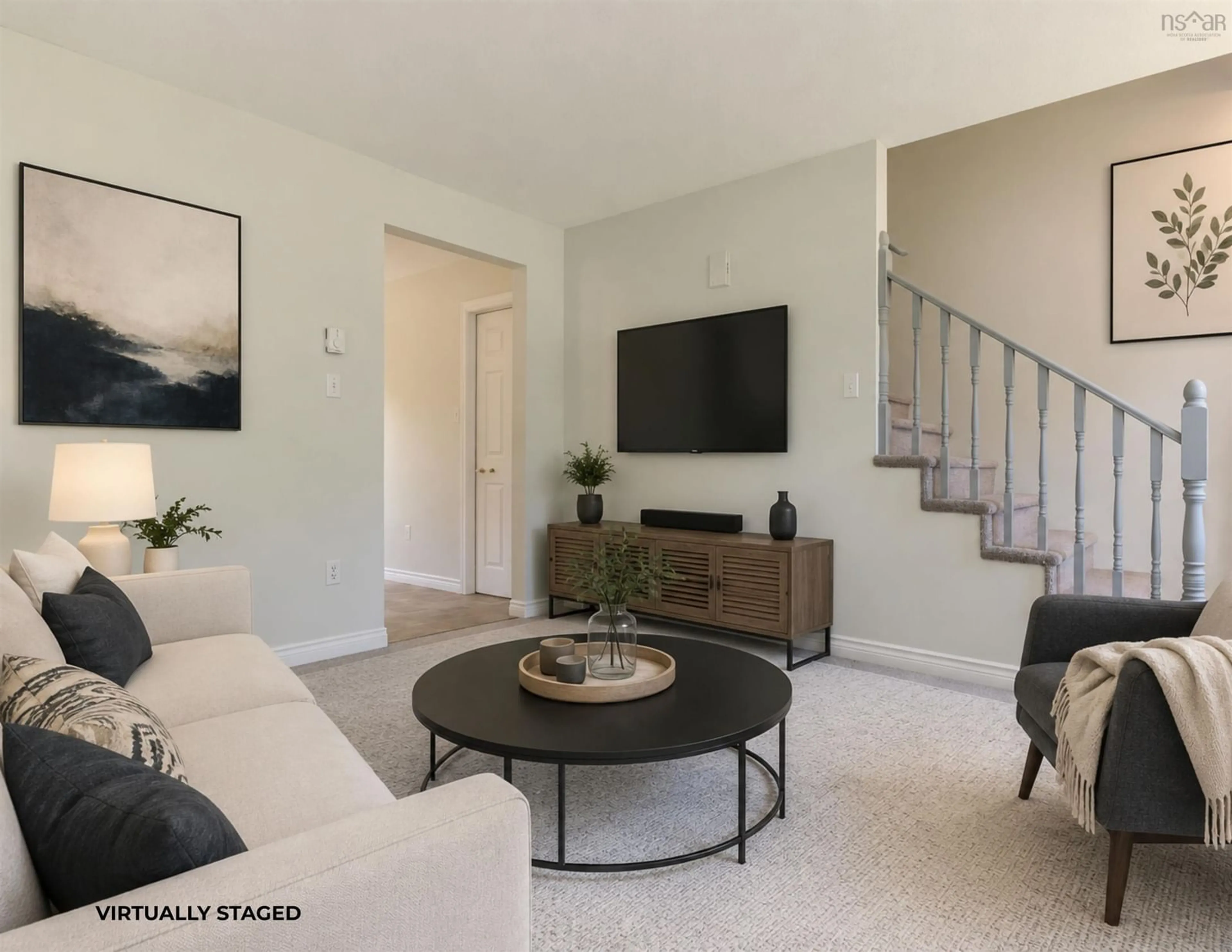 Living room with furniture, unknown for 18 Marina Dr, New Minas Nova Scotia B4N 4W3