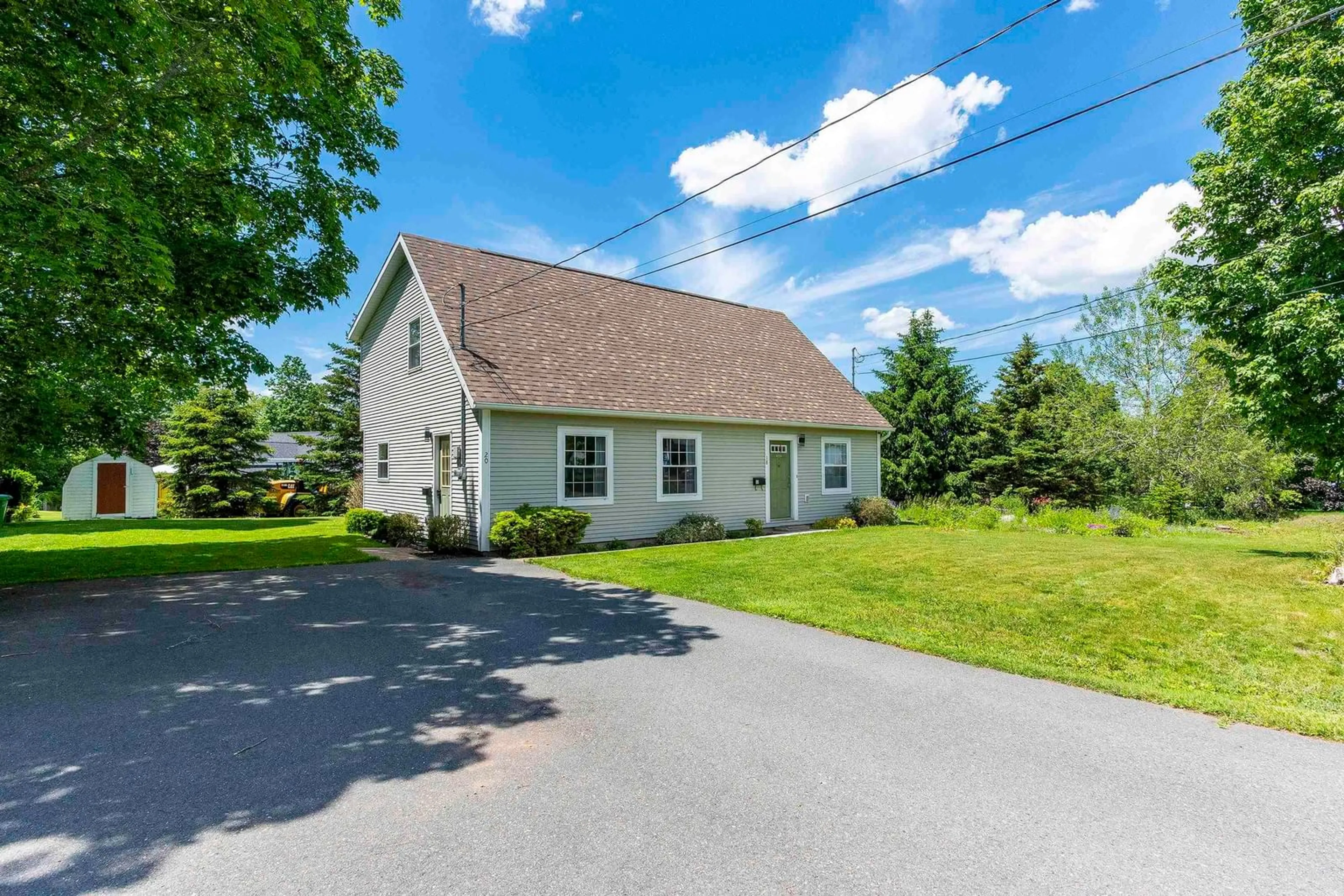 A pic from outside/outdoor area/front of a property/back of a property/a pic from drone, street for 18-20 Marina Dr, New Minas Nova Scotia B4N 4W3