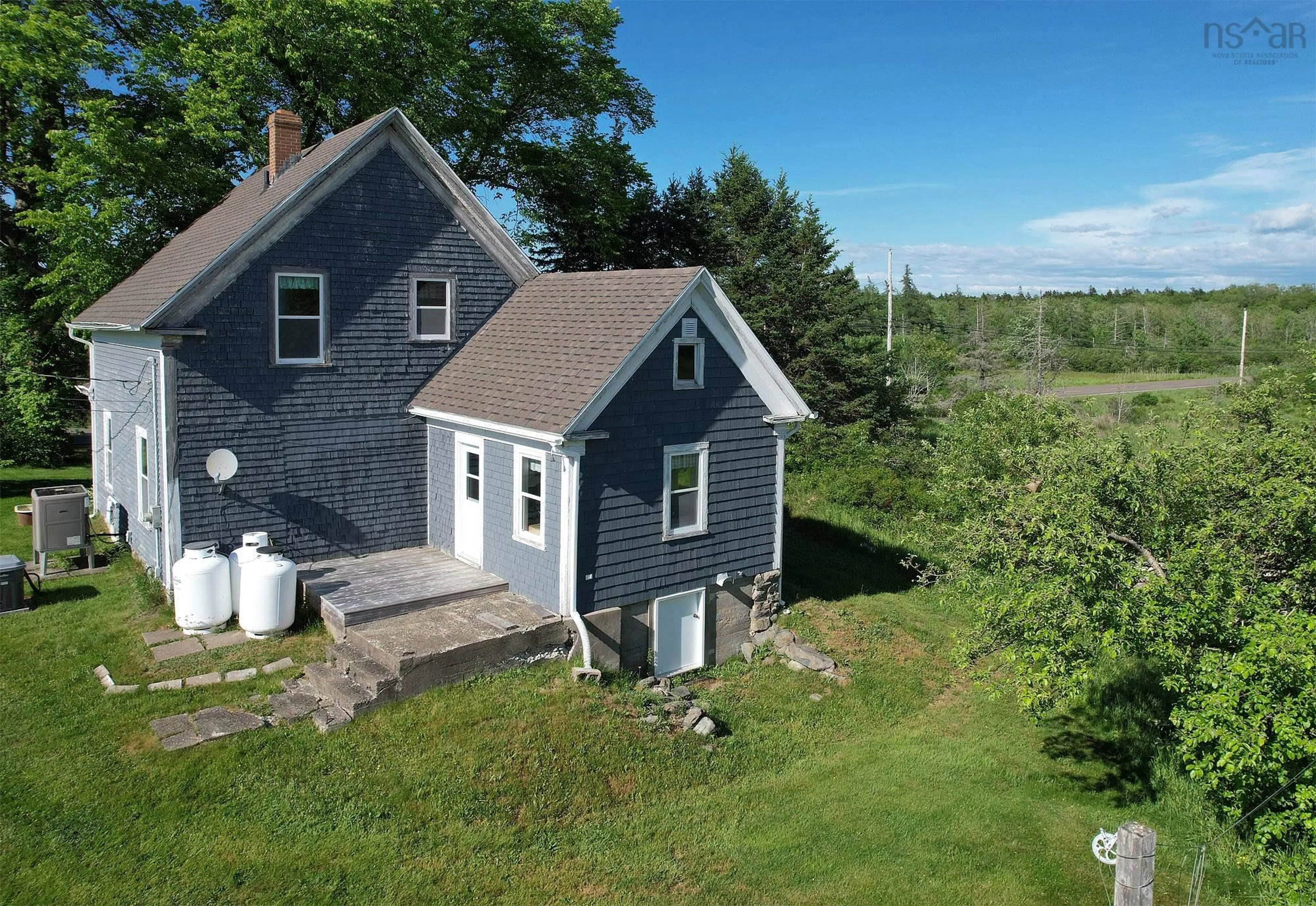 A pic from outside/outdoor area/front of a property/back of a property/a pic from drone, water/lake/river/ocean view for 6953 Highway 340, Weaver Settlement Nova Scotia B0W 3T0