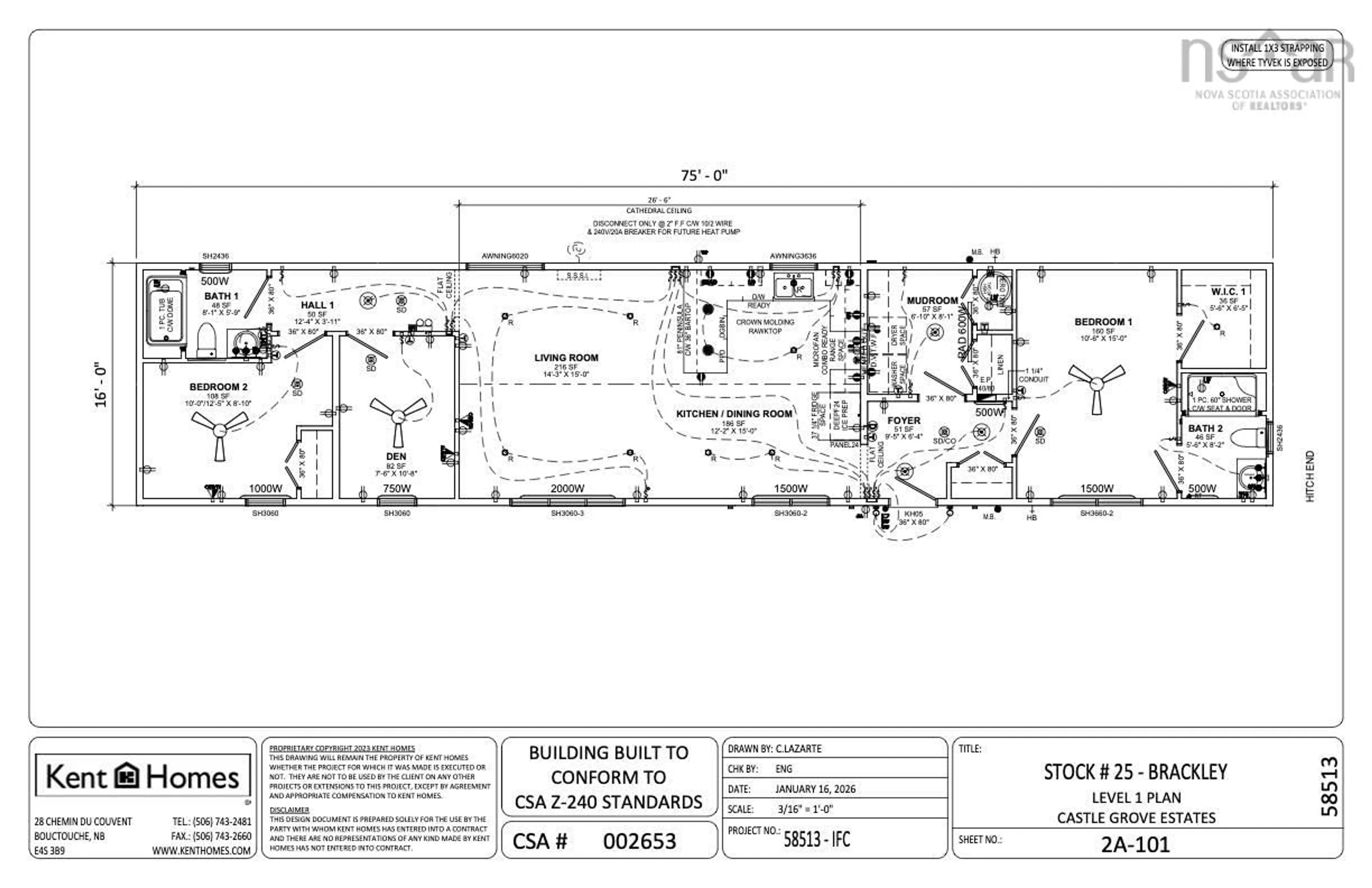 Floor plan for 31 Conway #Lot, Elmsdale Nova Scotia B2S 0H4