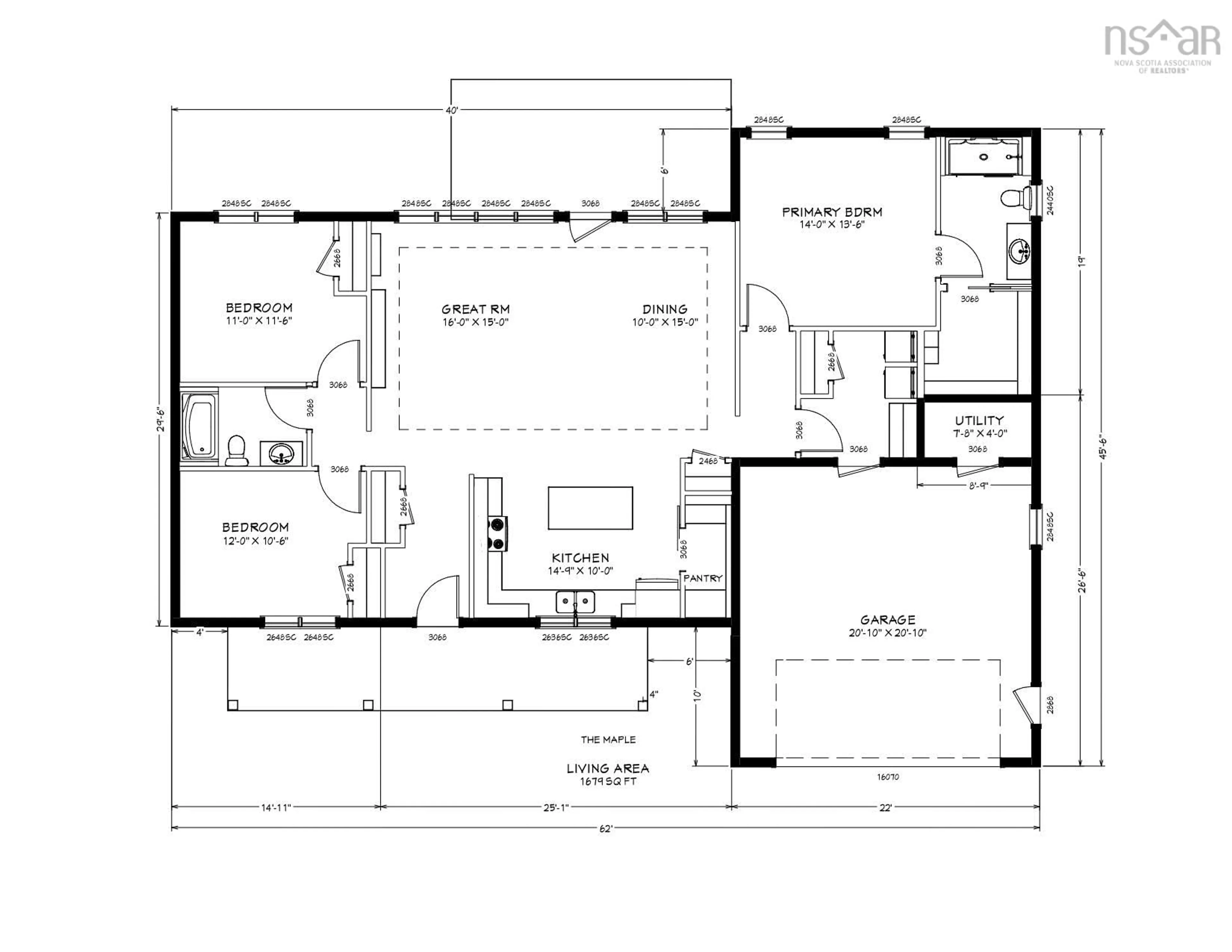 Floor plan for 3 Deer Haven Dr, Kentville Nova Scotia B4N 0B7