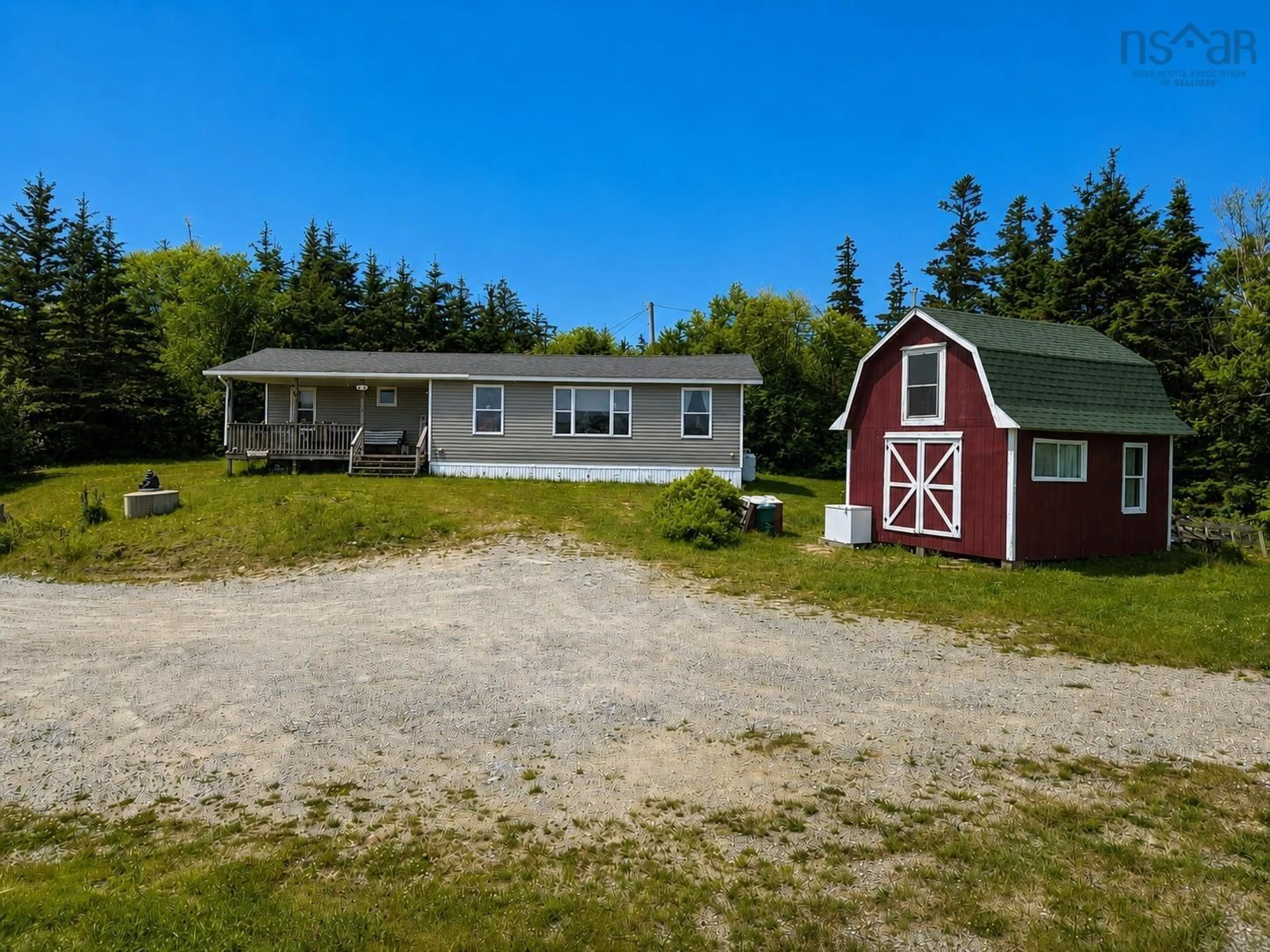 A pic from outside/outdoor area/front of a property/back of a property/a pic from drone, unknown for 79 Penneys Rd, Port L'Hebert Nova Scotia B0T 1V0