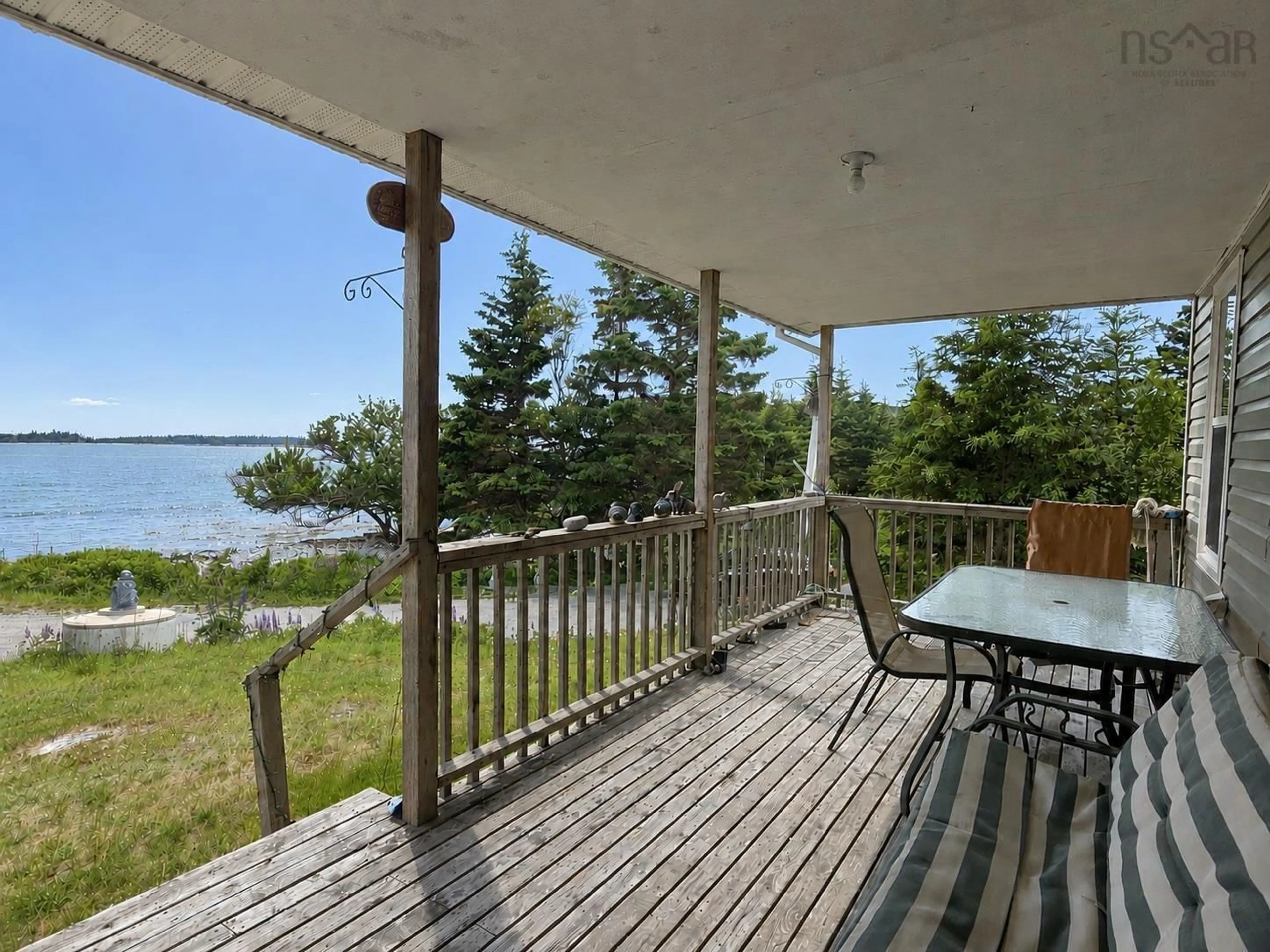 Patio, water/lake/river/ocean view for 79 Penneys Rd, Port L'Hebert Nova Scotia B0T 1V0