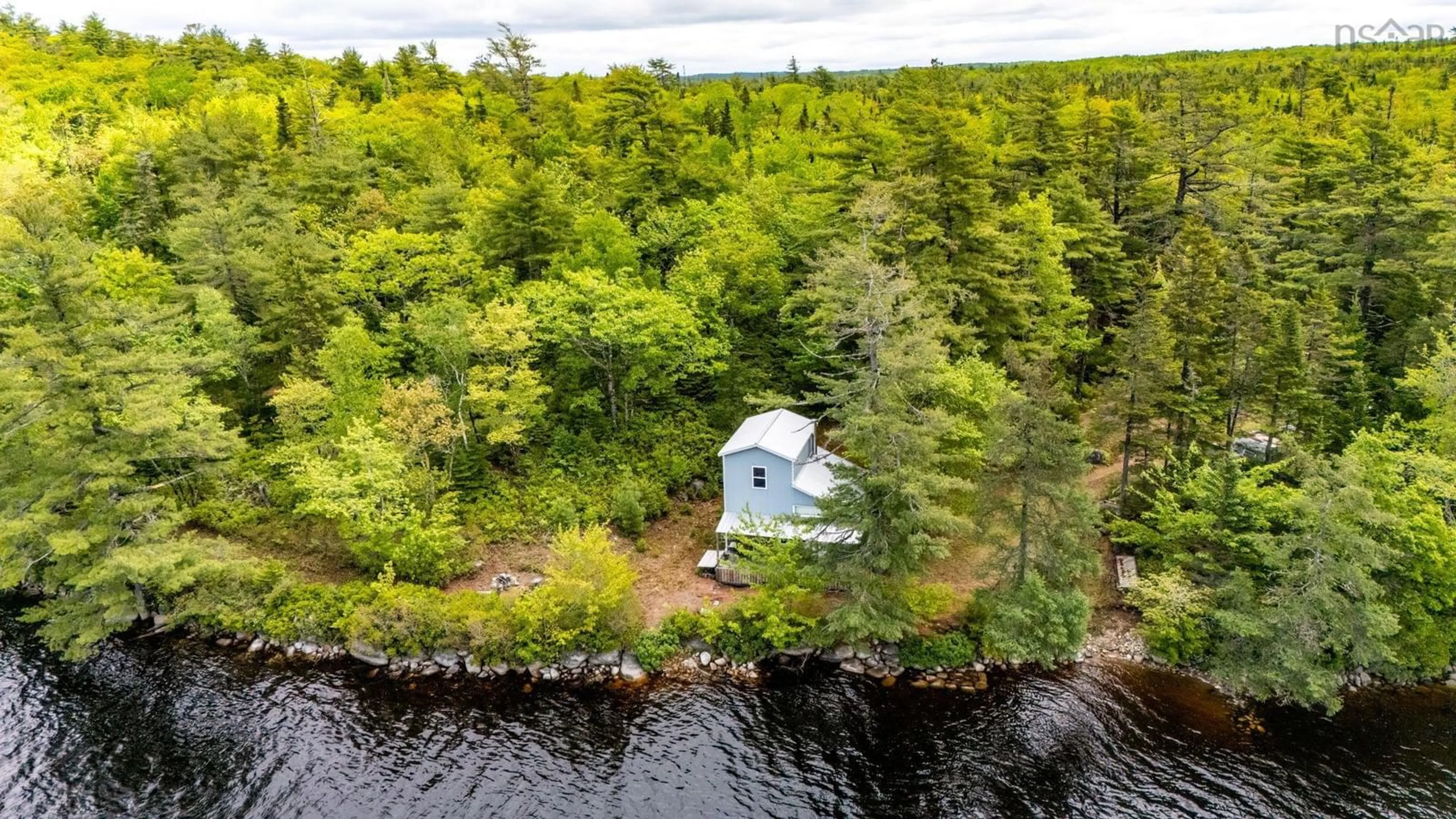 A pic from outside/outdoor area/front of a property/back of a property/a pic from drone, water/lake/river/ocean view for Lot 3 Long Lake, French Village Nova Scotia B3Z 0P9