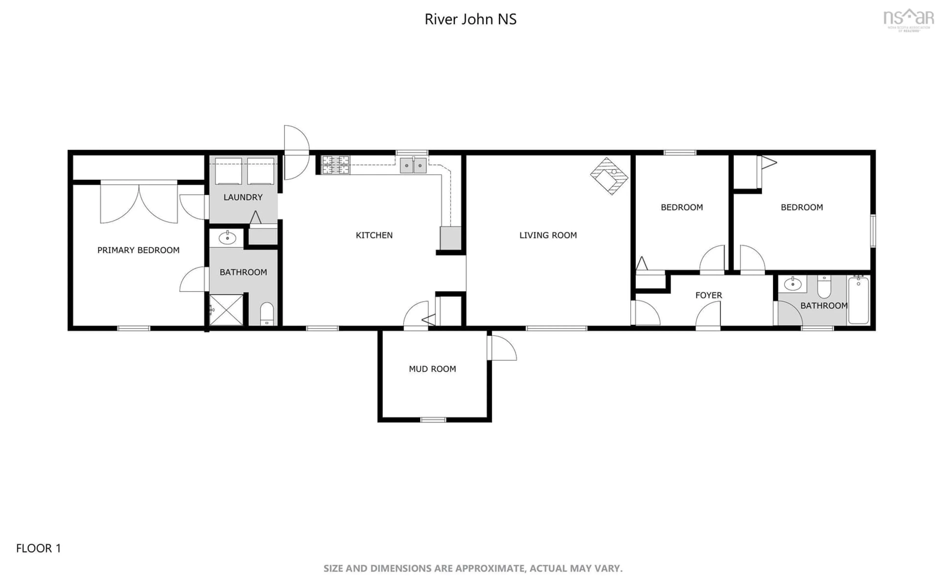 Floor plan for 1061 Mountain Rd, Mountain Road Nova Scotia B0K 1N0