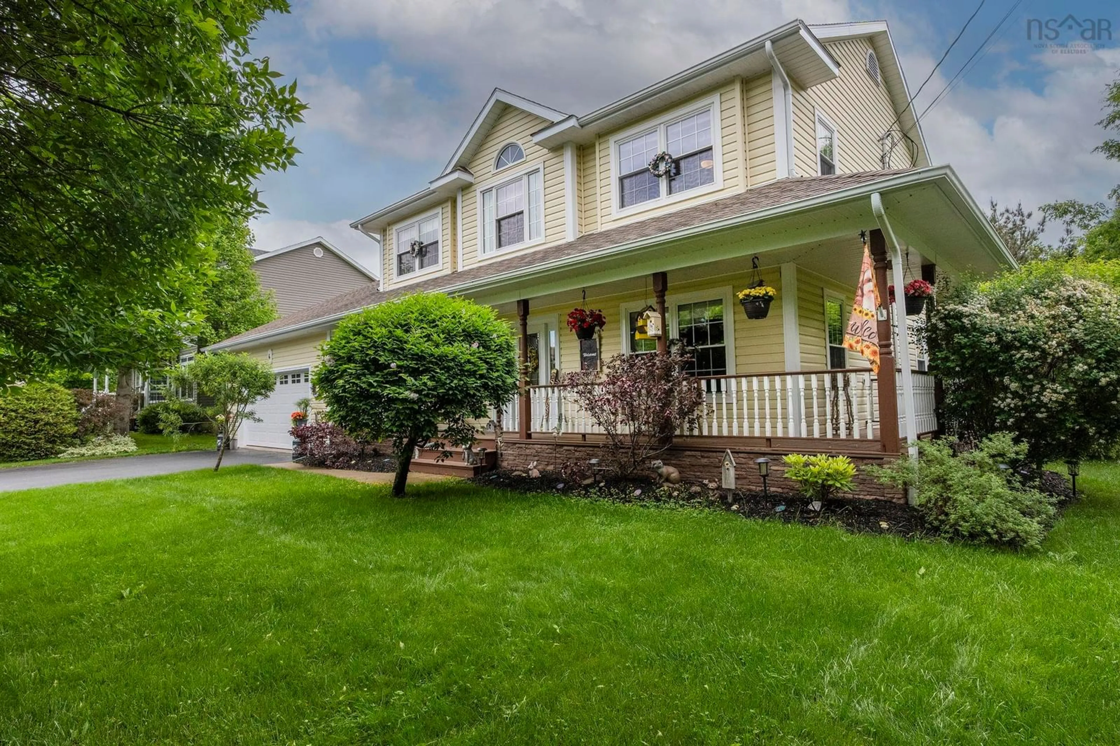 Home with vinyl exterior material, street for 4 Laurel Street, Kingston Nova Scotia B0P 1R0