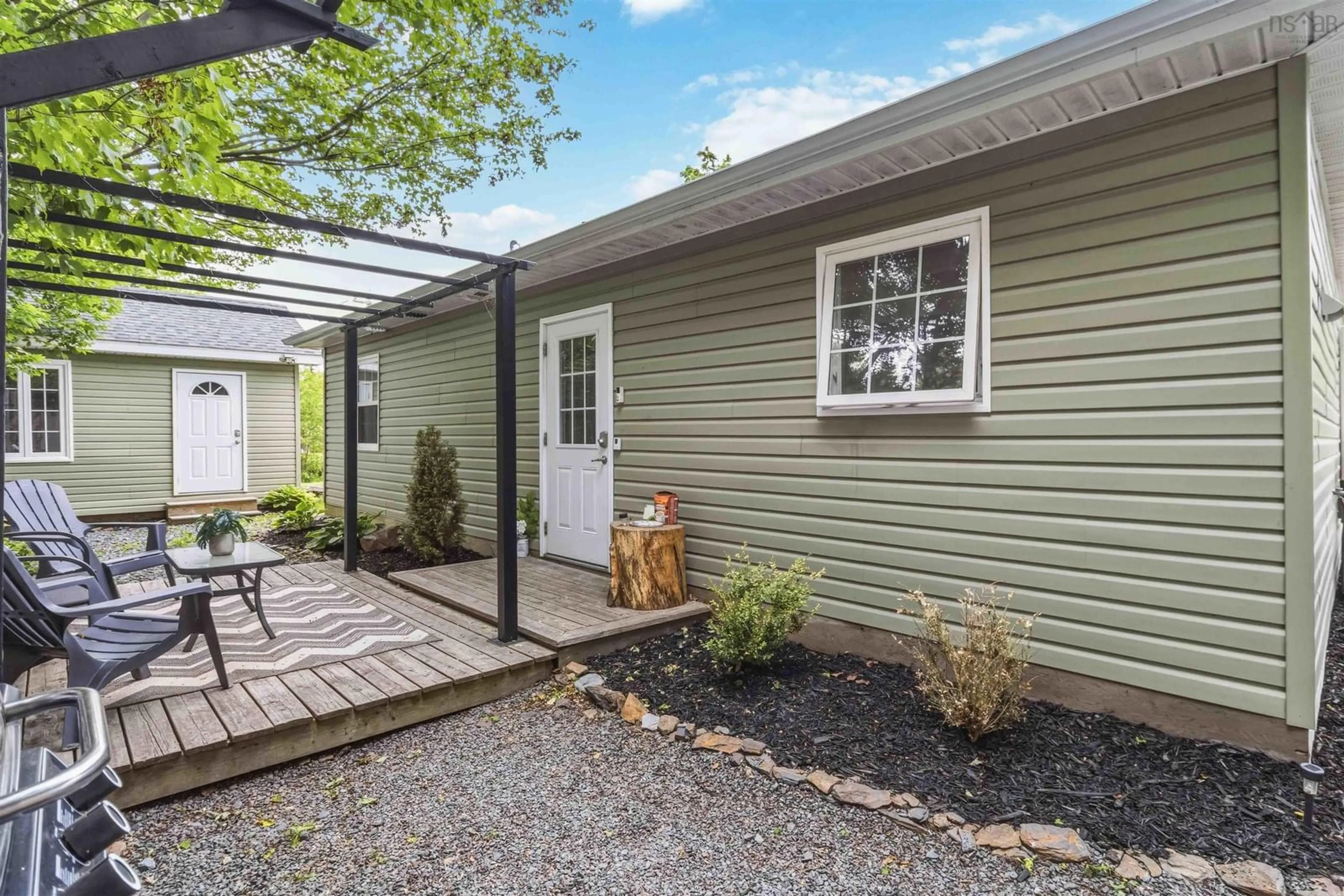 Home with vinyl exterior material, street for 4 Camperdown Rd, Hebbs Cross Nova Scotia B4V 0W6