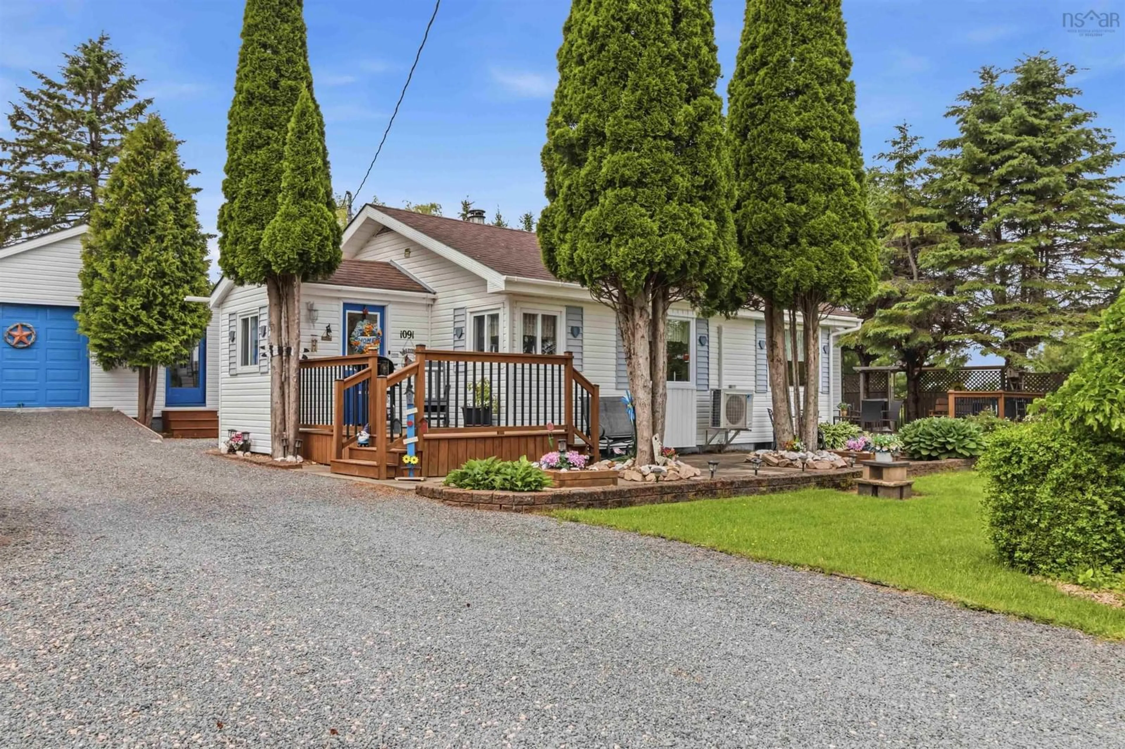 A pic from outside/outdoor area/front of a property/back of a property/a pic from drone, street for 1091 Ridge Rd, Falkland Ridge Nova Scotia B0R 1H0