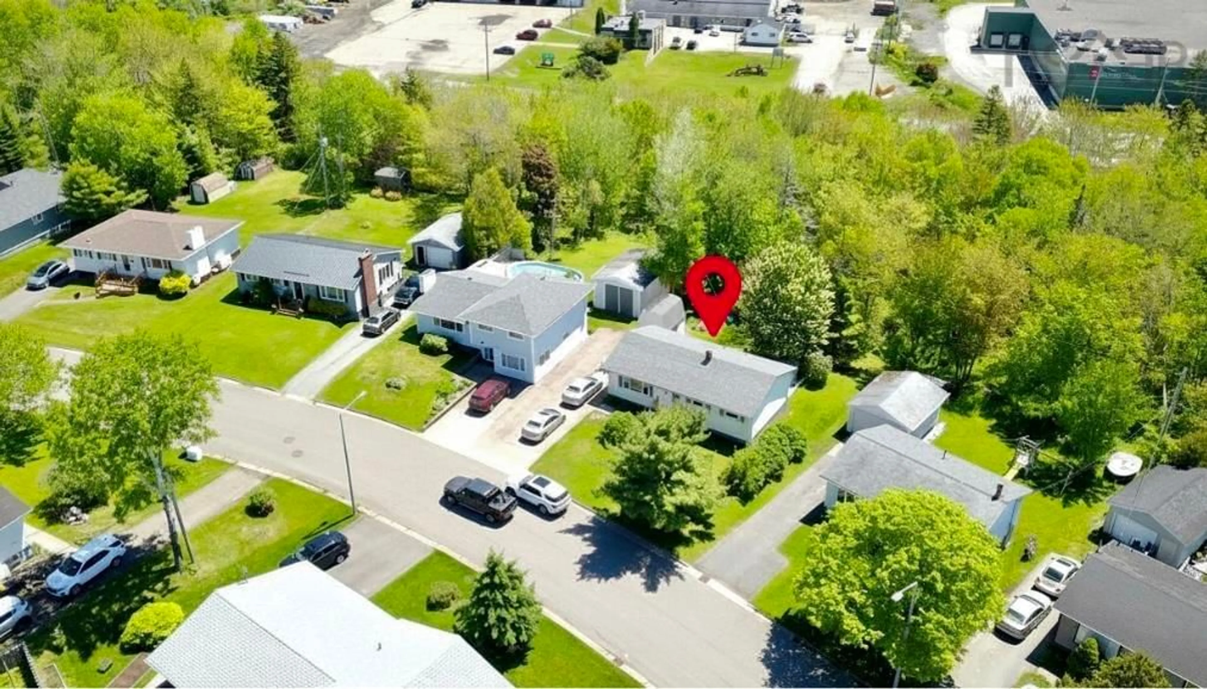 A pic from outside/outdoor area/front of a property/back of a property/a pic from drone, street for 18 Oak Cres, Port Hawkesbury Nova Scotia B9A 3H4