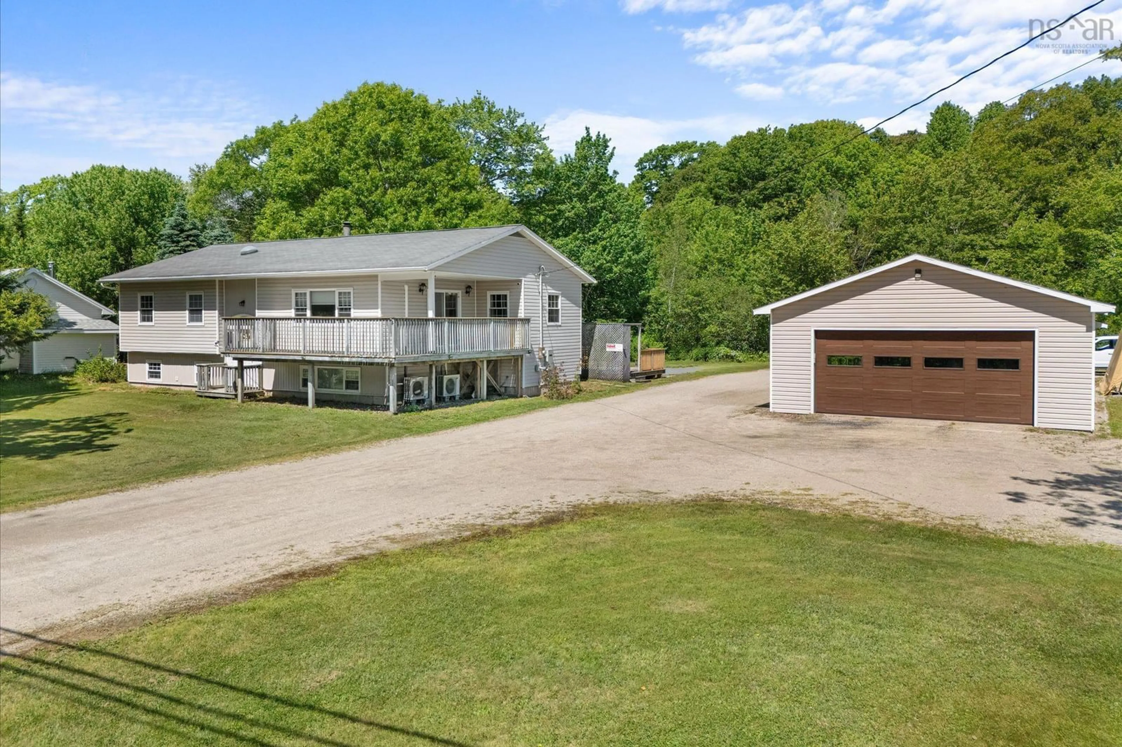 A pic from outside/outdoor area/front of a property/back of a property/a pic from drone, water/lake/river/ocean view for 706 Highway 325, Blockhouse Nova Scotia B0J 1E0