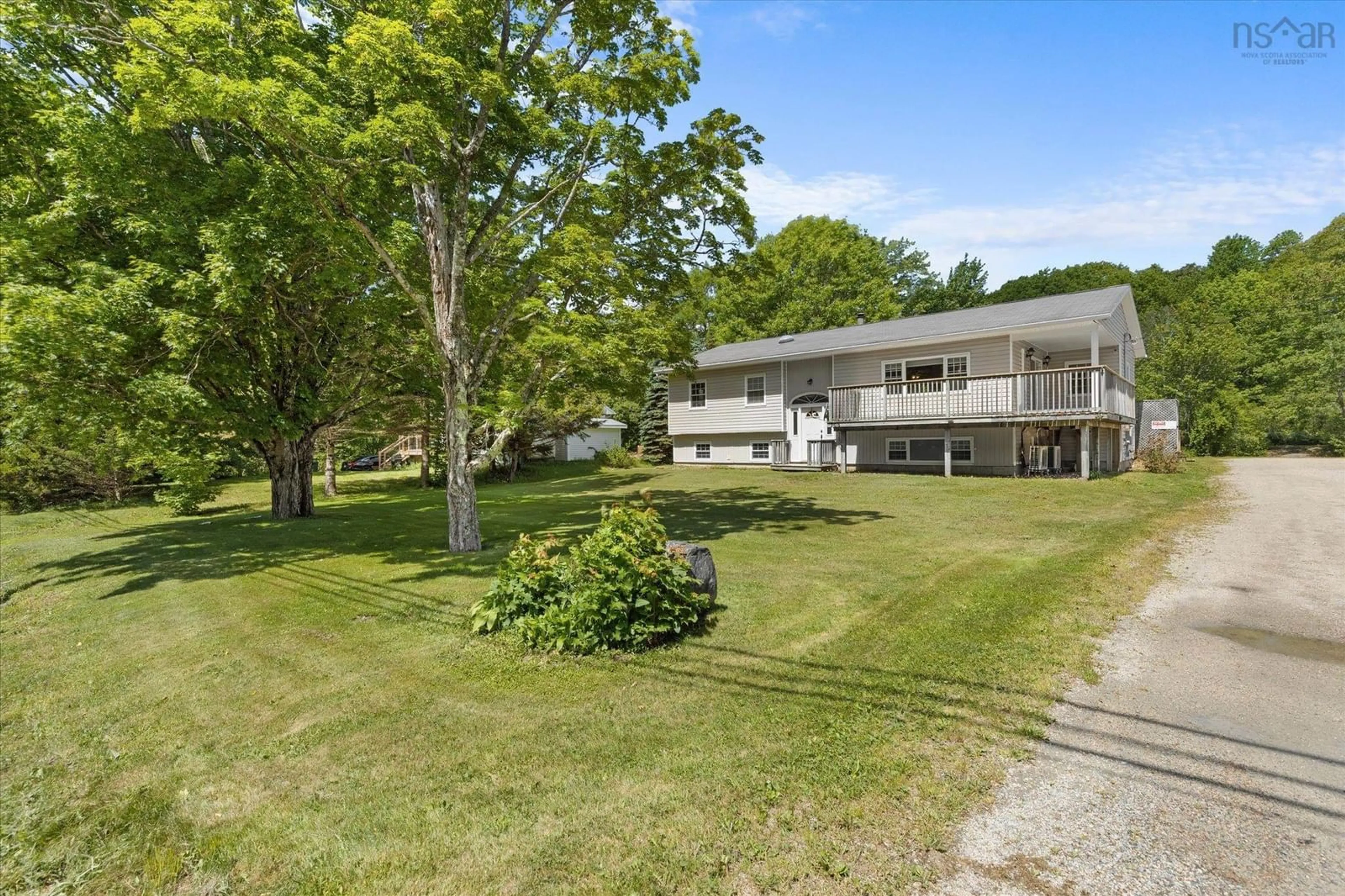 A pic from outside/outdoor area/front of a property/back of a property/a pic from drone, water/lake/river/ocean view for 706 Highway 325, Blockhouse Nova Scotia B0J 1E0