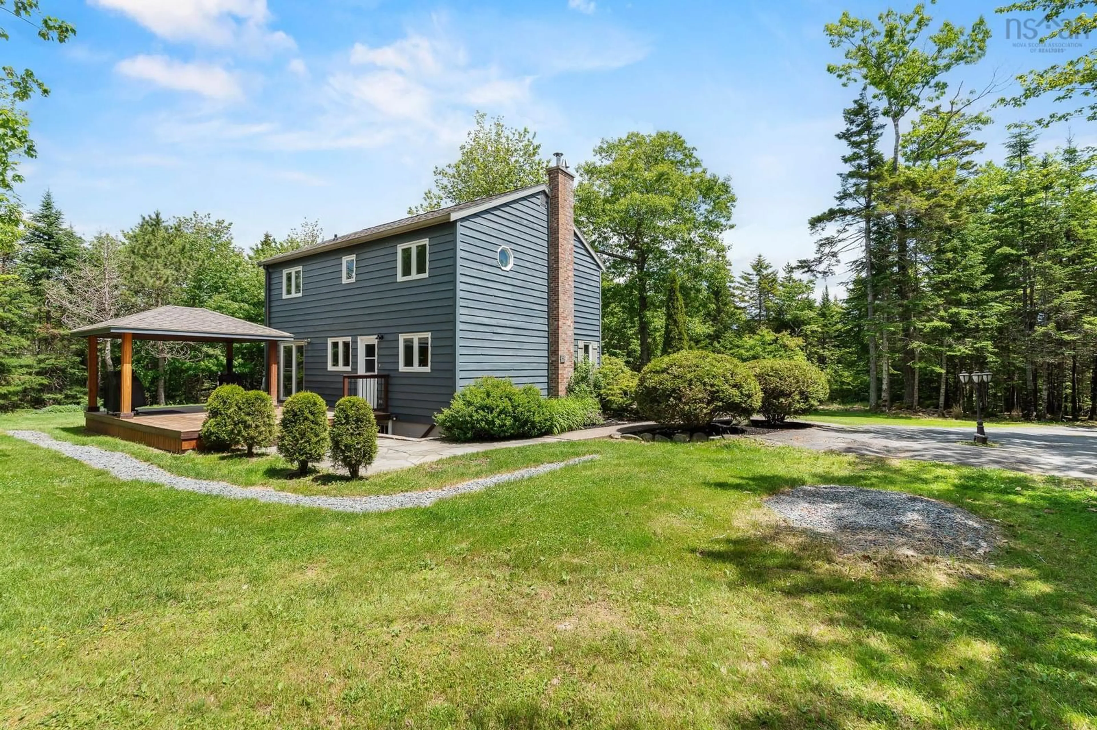 A pic from outside/outdoor area/front of a property/back of a property/a pic from drone, water/lake/river/ocean view for 26 Belmore Dr, Wellington Nova Scotia B2T 1J4