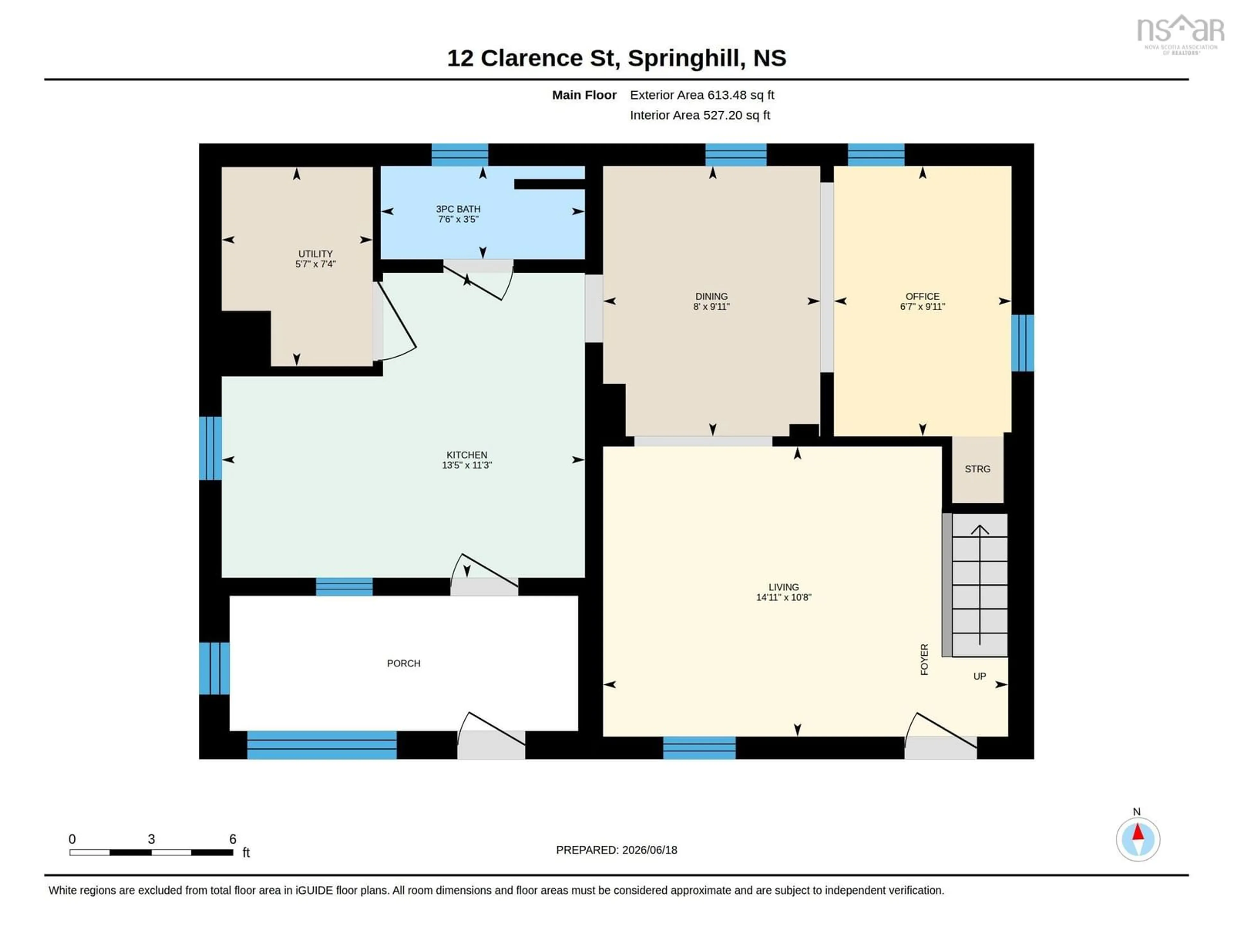 Floor plan for 12 Clarence St, Springhill Nova Scotia B0M 1X0