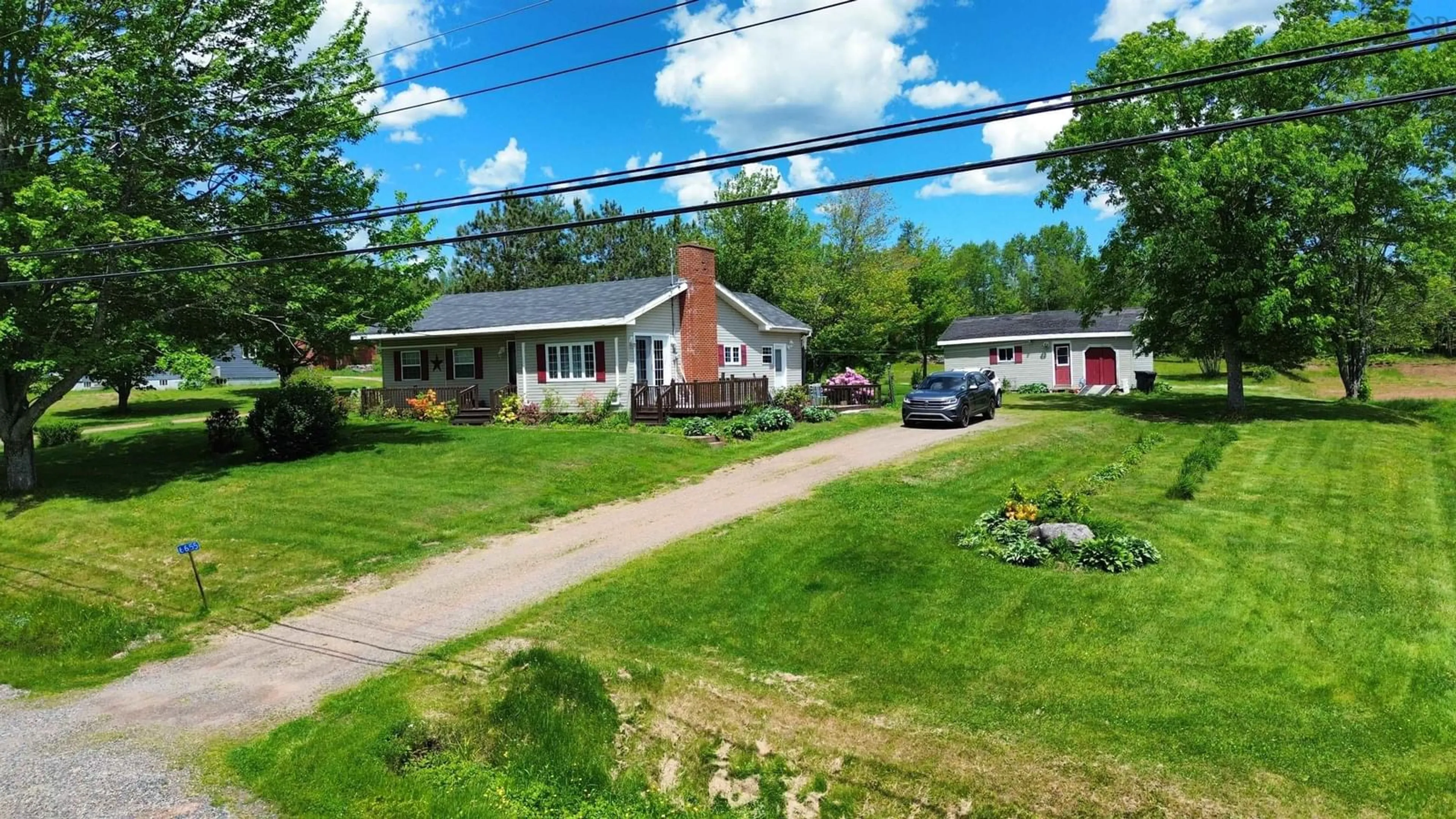 A pic from outside/outdoor area/front of a property/back of a property/a pic from drone, street for 6655 Little River Rd, Oxford Nova Scotia B0M 1P0
